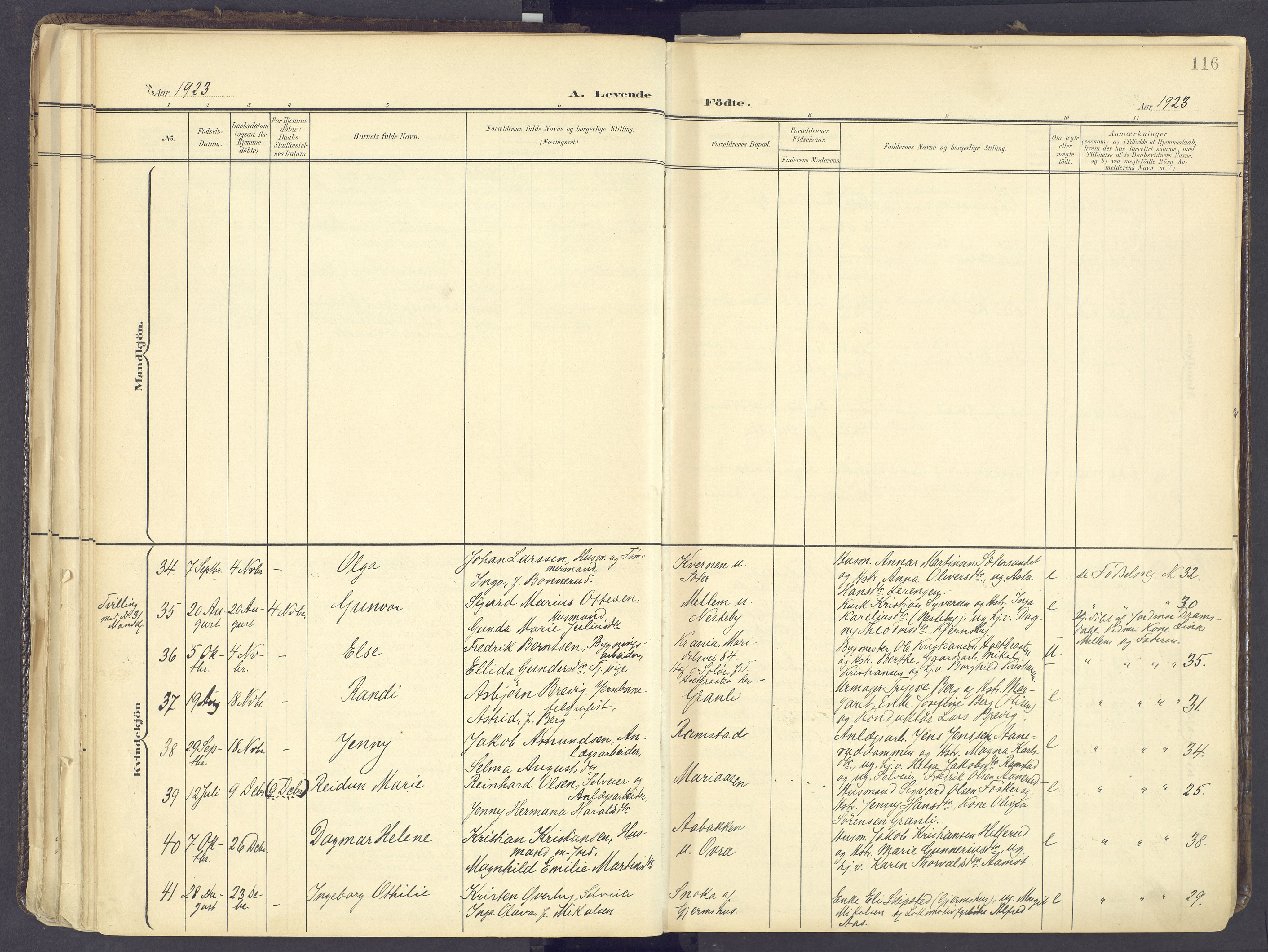 Vinger prestekontor, AV/SAH-PREST-024/H/Ha/Haa/L0017: Parish register (official) no. 17, 1901-1927, p. 116