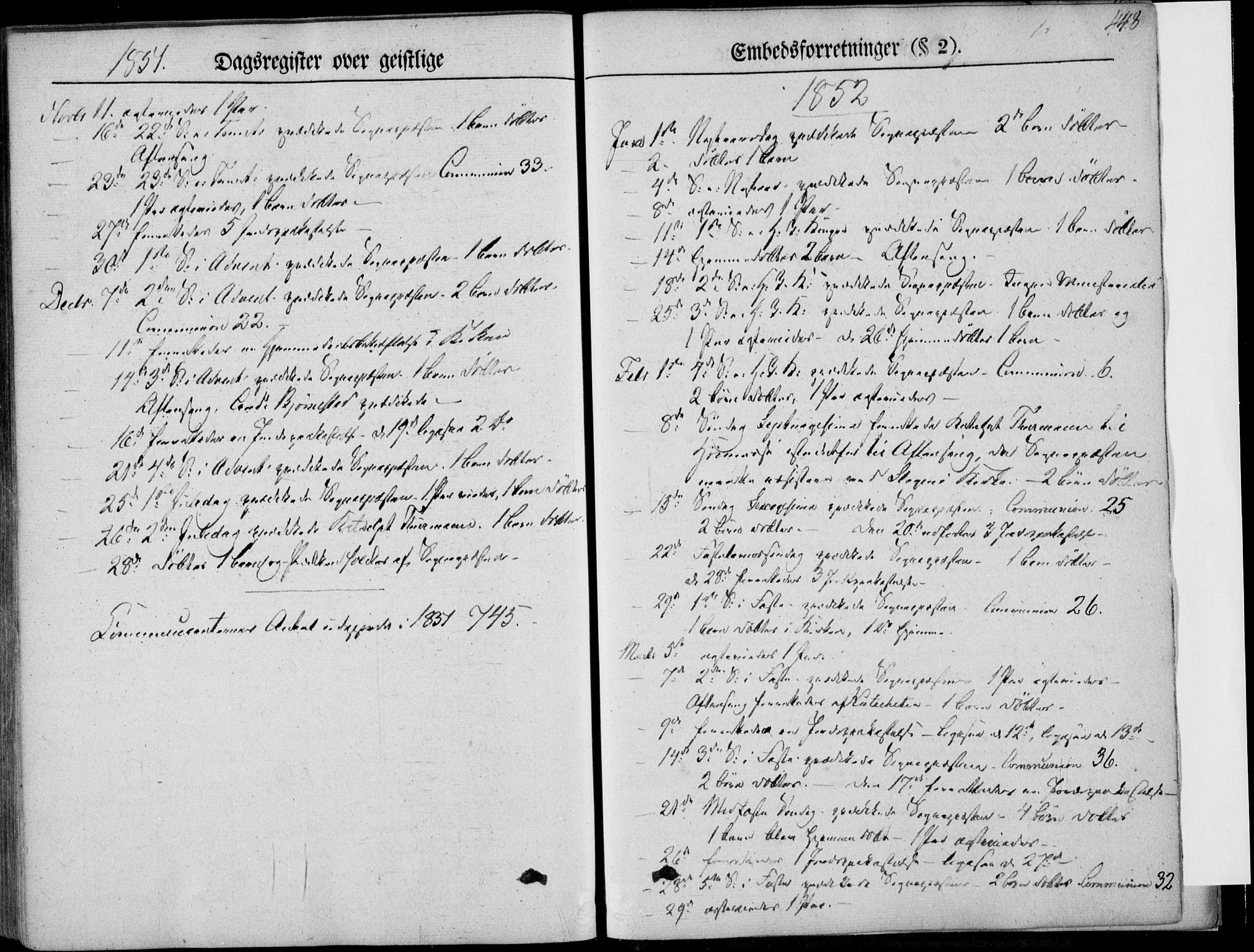 Tønsberg kirkebøker, SAKO/A-330/F/Fa/L0007: Parish register (official) no. I 7, 1845-1854, p. 448