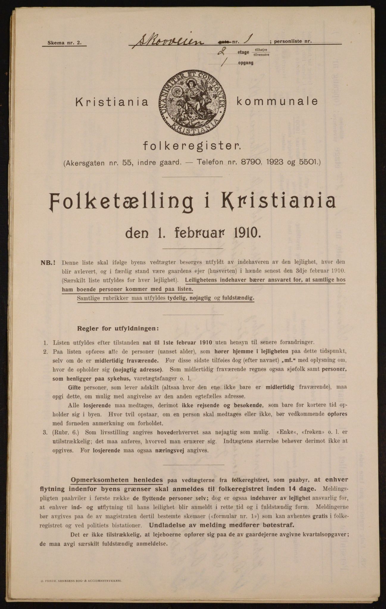 OBA, Municipal Census 1910 for Kristiania, 1910, p. 91924