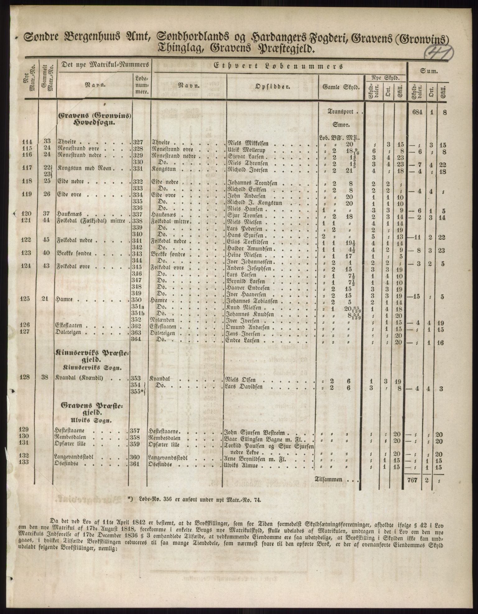 Andre publikasjoner, PUBL/PUBL-999/0002/0011: Bind 11 - Søndre Bergenhus amt: Sunnhordland og Hardanger fogderi, Stamhuset Rosendals gods og Lyse klosters gods, 1838, p. 70