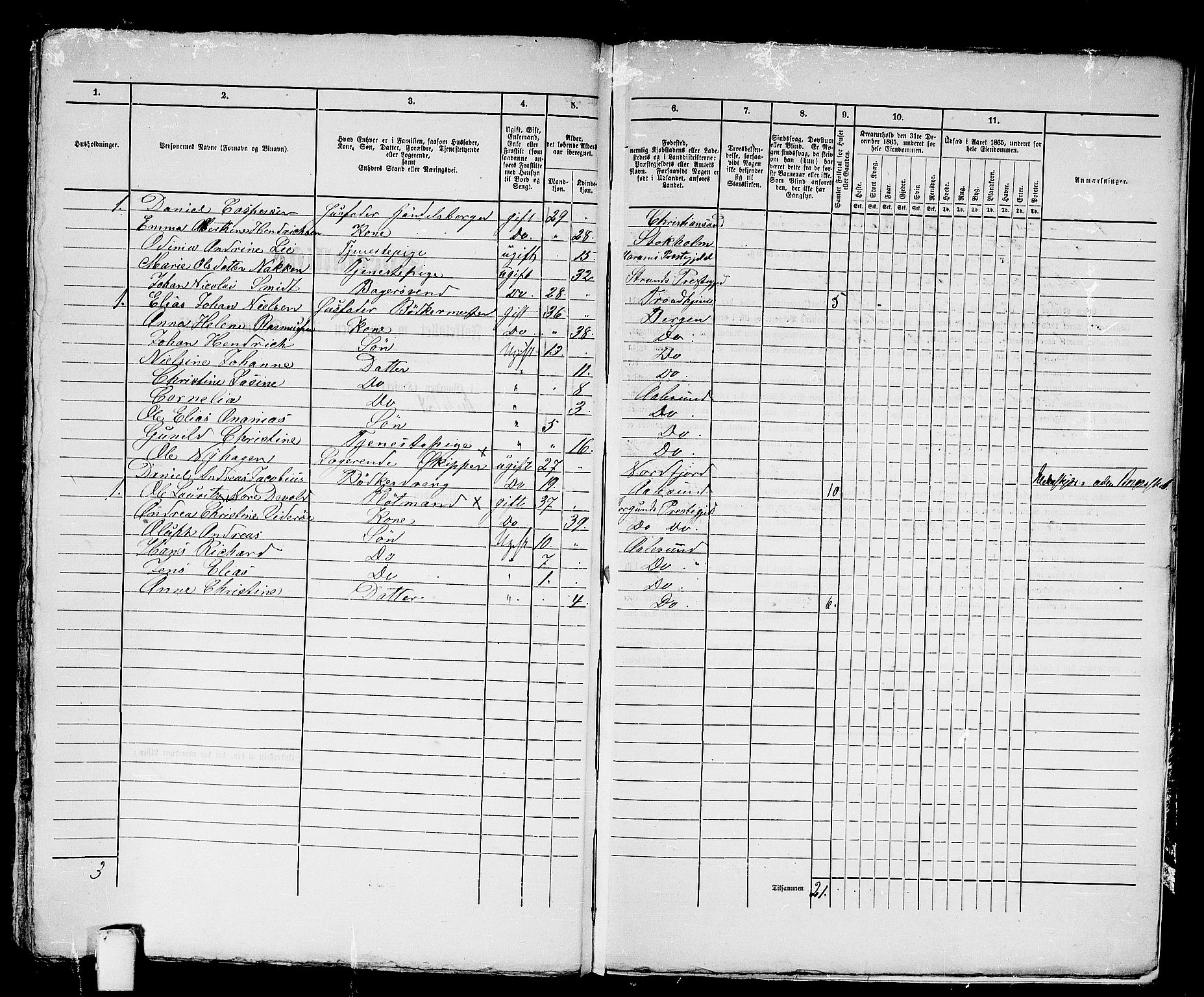 RA, 1865 census for Ålesund, 1865, p. 546