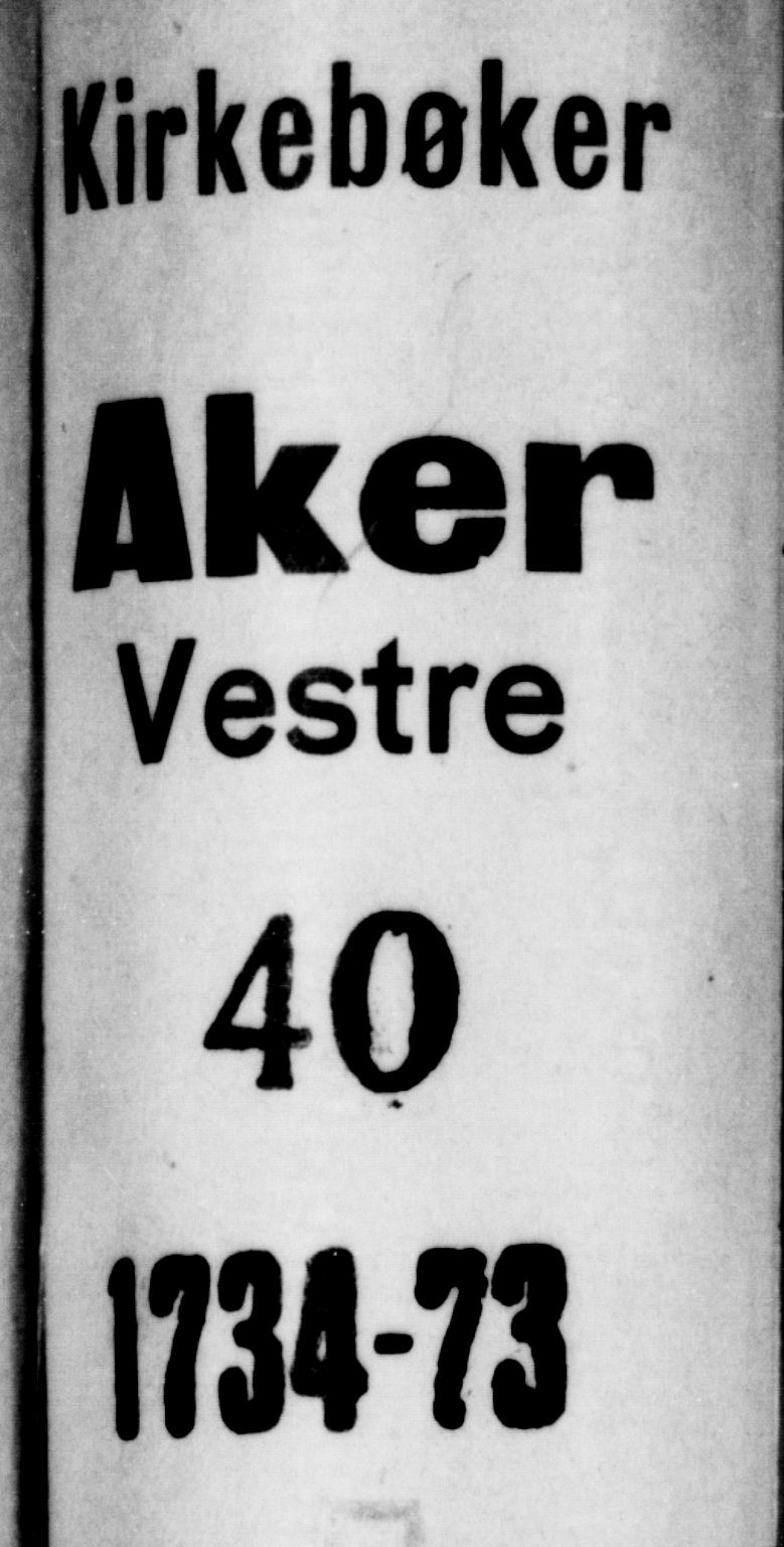 Aker prestekontor kirkebøker, AV/SAO-A-10861/L/L0002: Best man's statements no. 2, 1734-1773