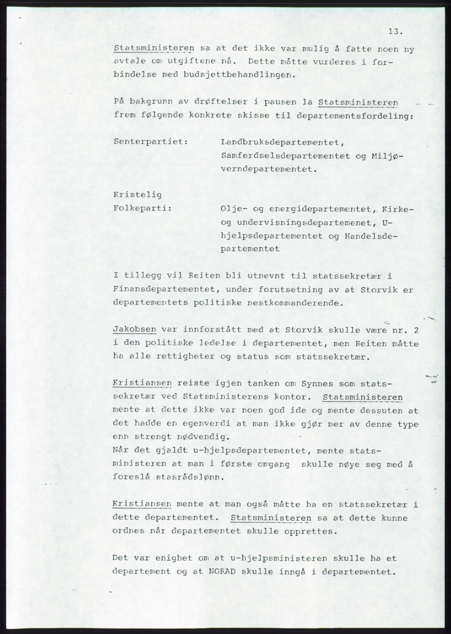 Forhandlingsmøtene 1983 mellom Høyre, KrF og Senterpartiet om dannelse av regjering, AV/RA-PA-0696/A/L0001: Forhandlingsprotokoll, 1983, p. 51