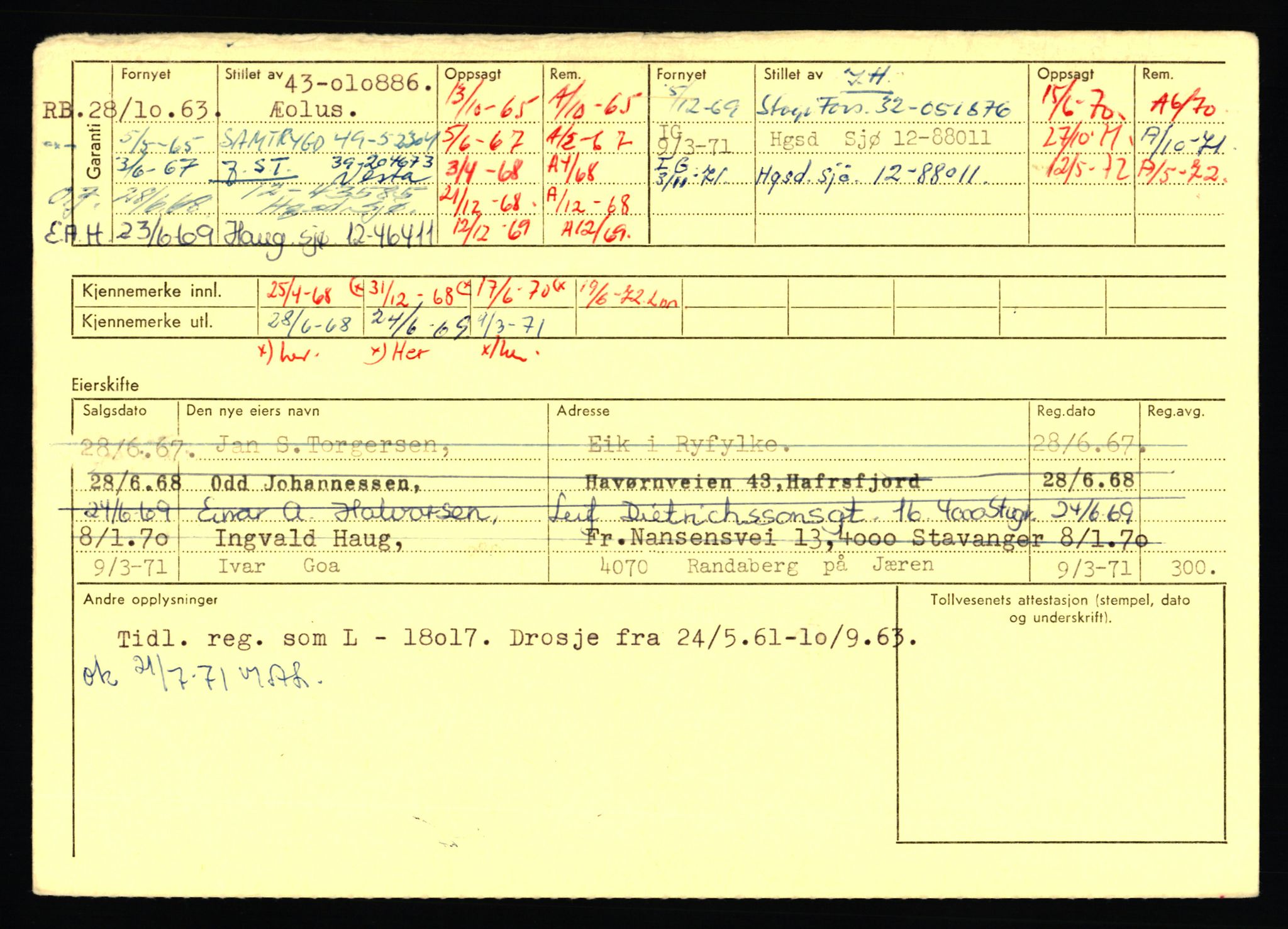 Stavanger trafikkstasjon, AV/SAST-A-101942/0/F/L0068: L-75000 - L-76799, 1930-1971, p. 370