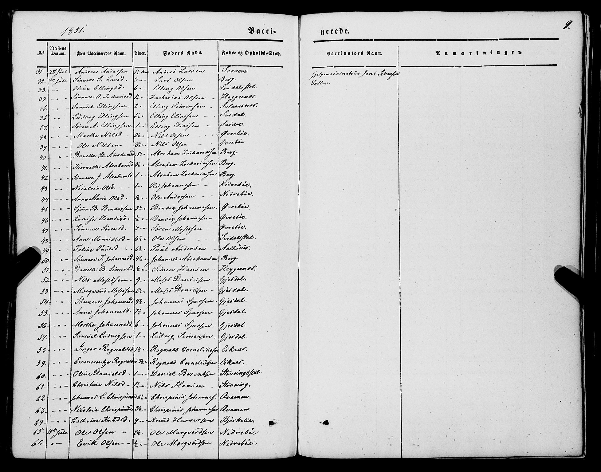 Jølster sokneprestembete, AV/SAB-A-80701/H/Haa/Haaa/L0010: Parish register (official) no. A 10, 1847-1865, p. 9