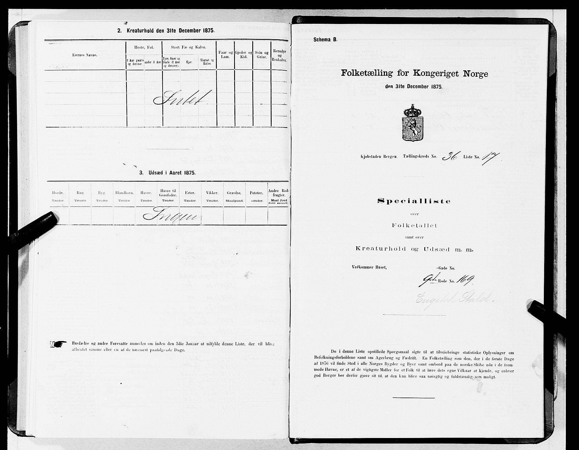 SAB, 1875 census for 1301 Bergen, 1875, p. 1873