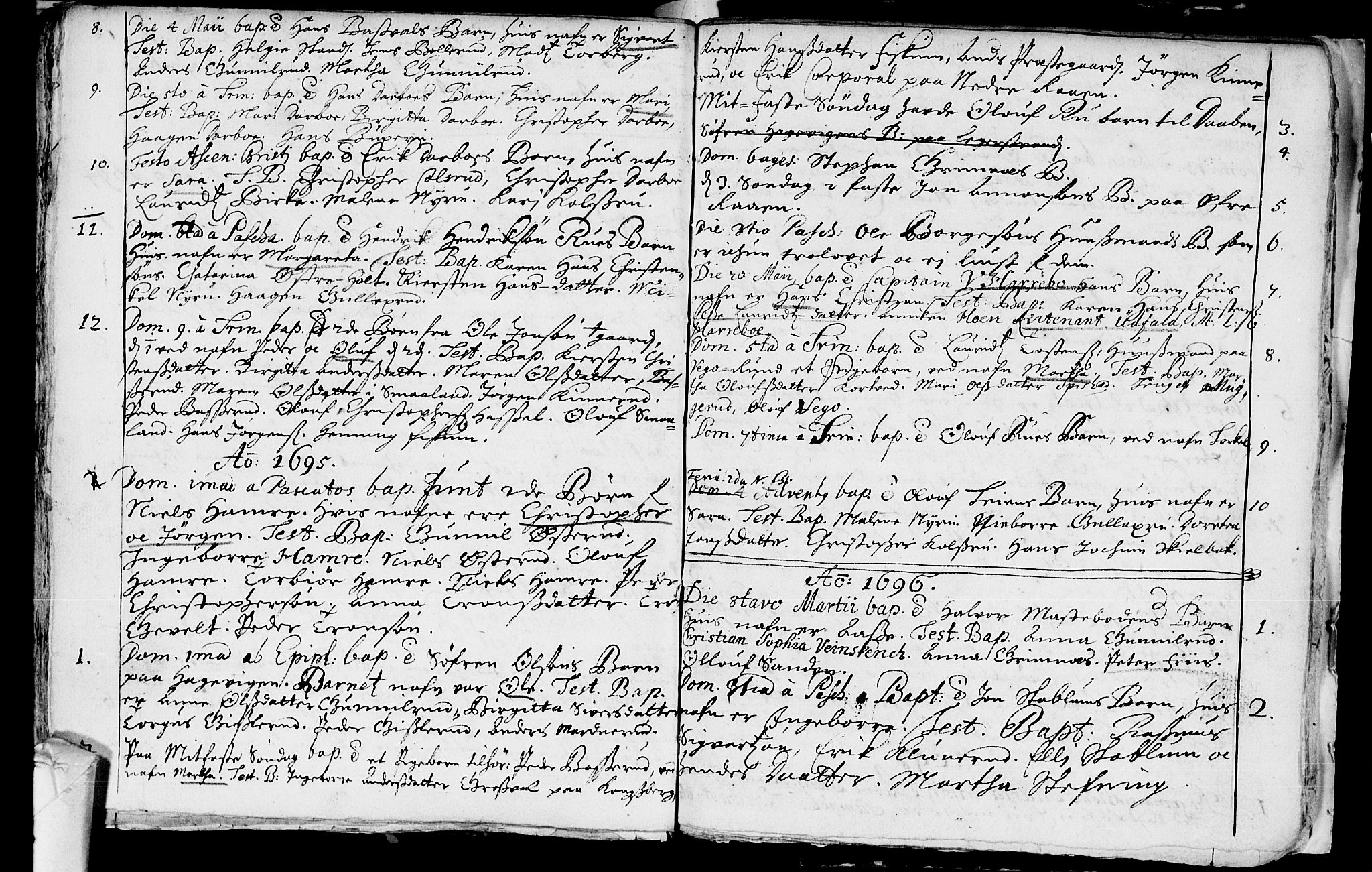 Eiker kirkebøker, SAKO/A-4/F/Fa/L0001: Parish register (official) no. I 1 /2, 1689-1704