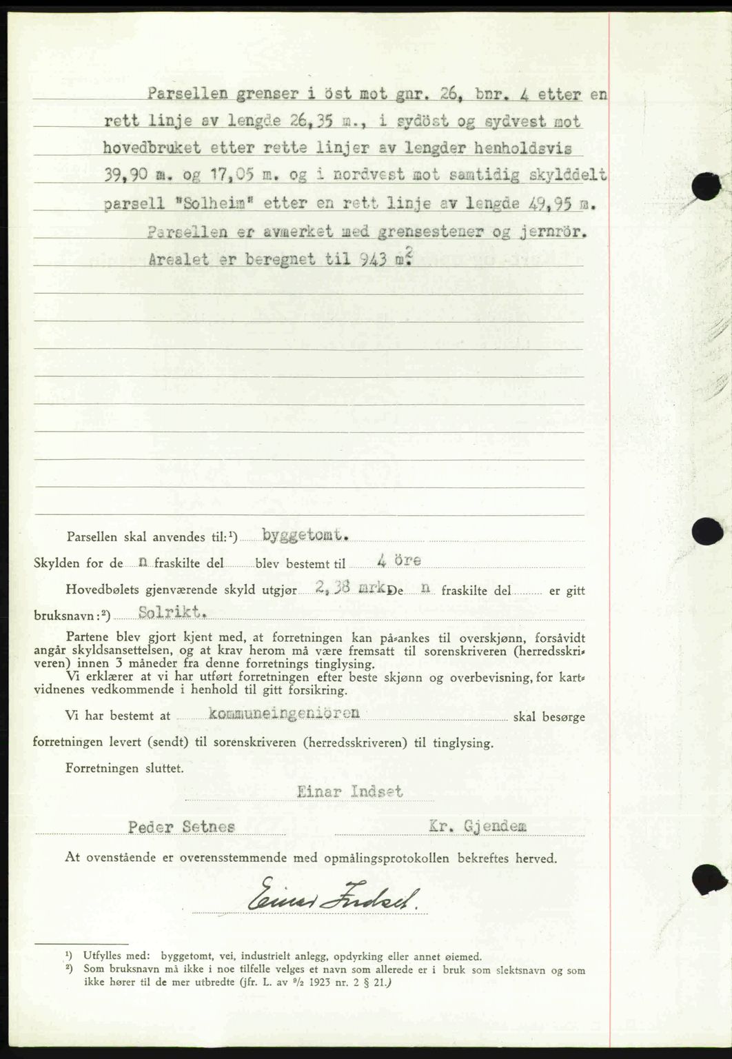 Romsdal sorenskriveri, AV/SAT-A-4149/1/2/2C: Mortgage book no. A21, 1946-1946, Diary no: : 2671/1946