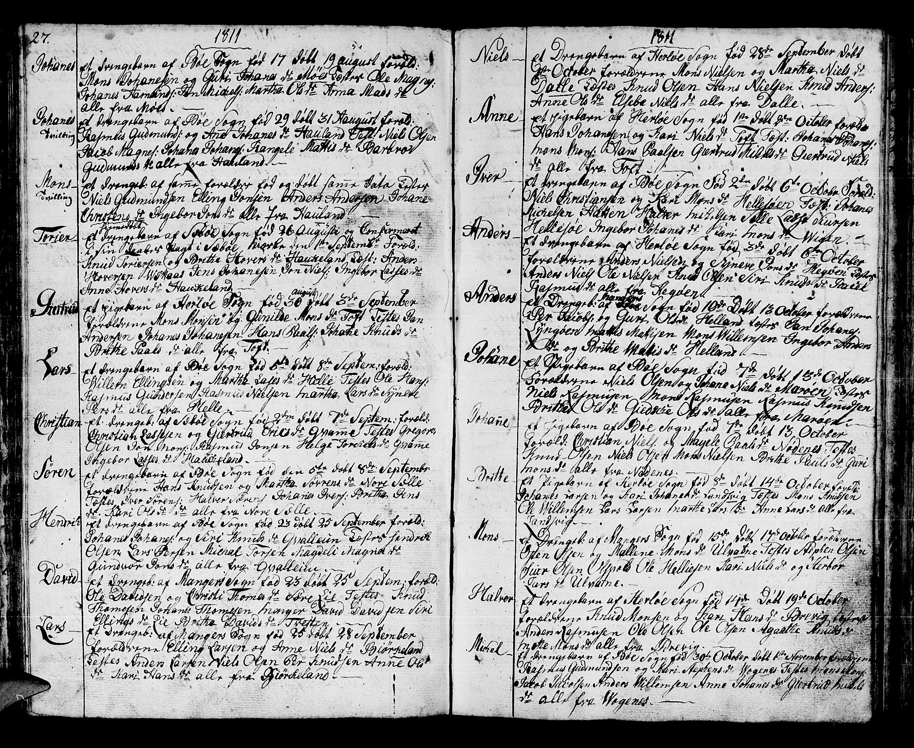 Manger sokneprestembete, SAB/A-76801/H/Haa: Parish register (official) no. A 2, 1792-1815, p. 123