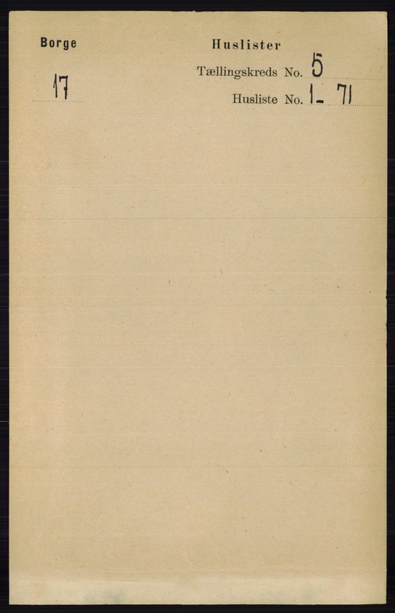 RA, 1891 census for 0113 Borge, 1891, p. 2310