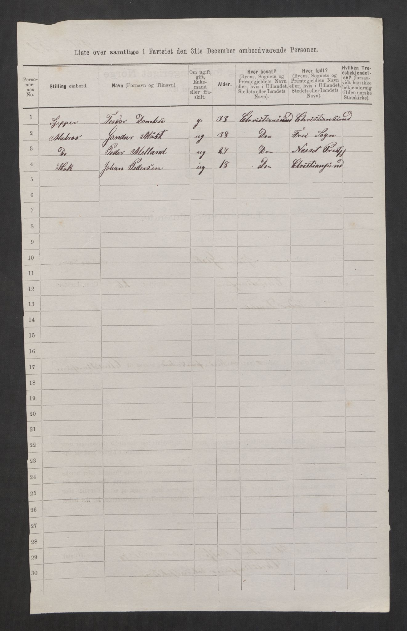 RA, 1875 census, lists of crew on ships: Ships in domestic ports, 1875, p. 1155