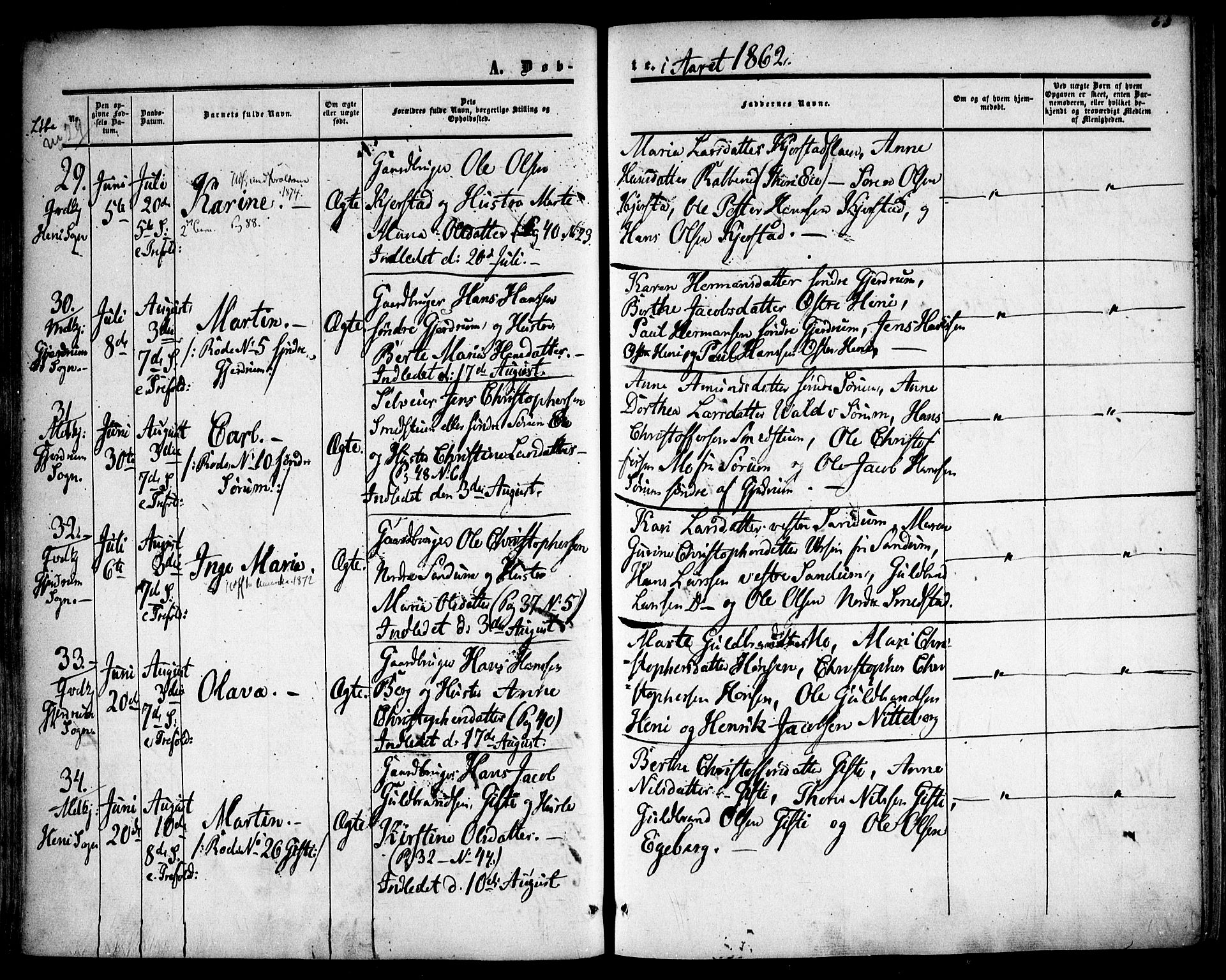 Gjerdrum prestekontor Kirkebøker, AV/SAO-A-10412b/F/Fa/L0007: Parish register (official) no. I 7, 1857-1866, p. 63