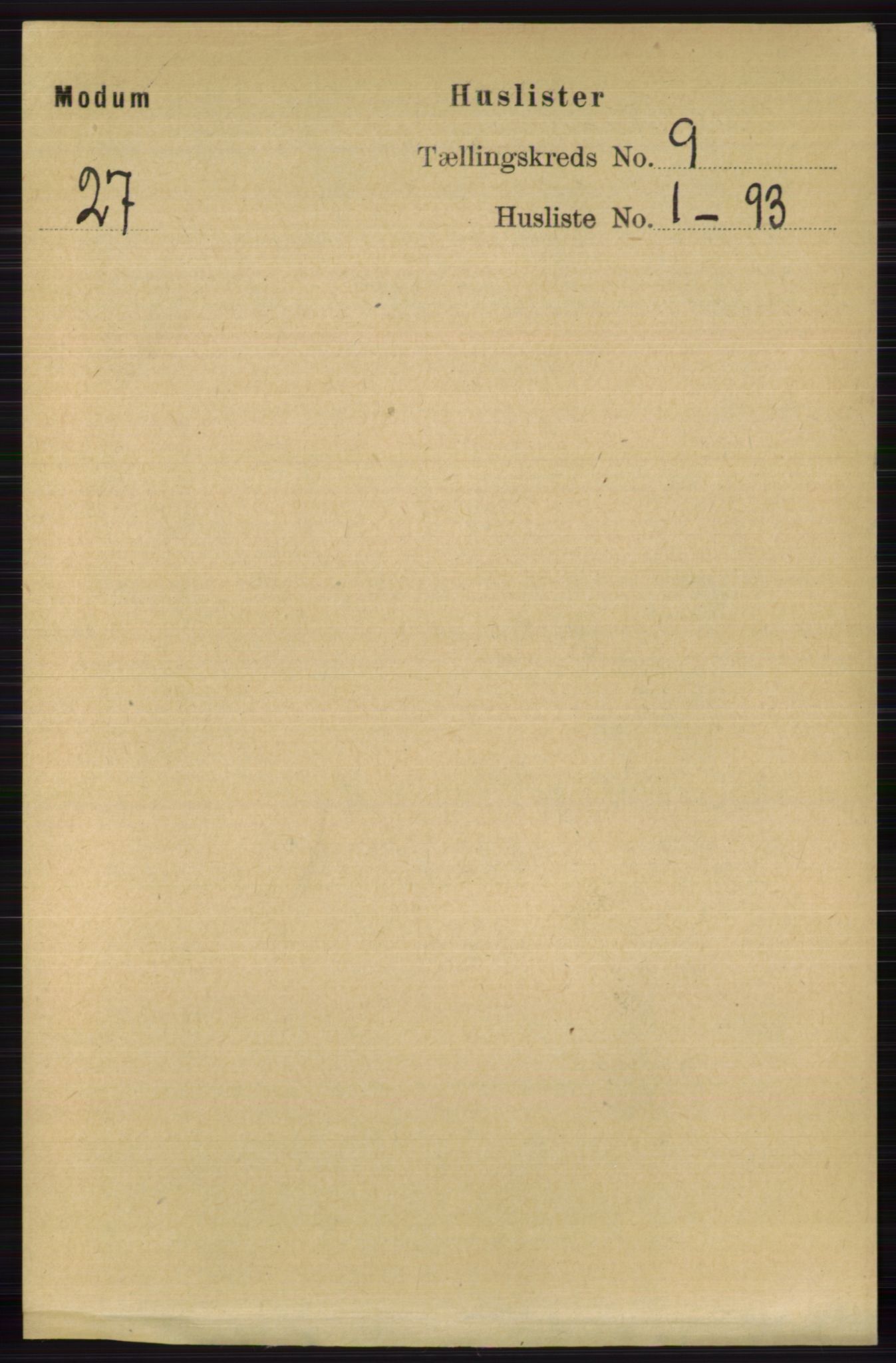 RA, 1891 census for 0623 Modum, 1891, p. 3358