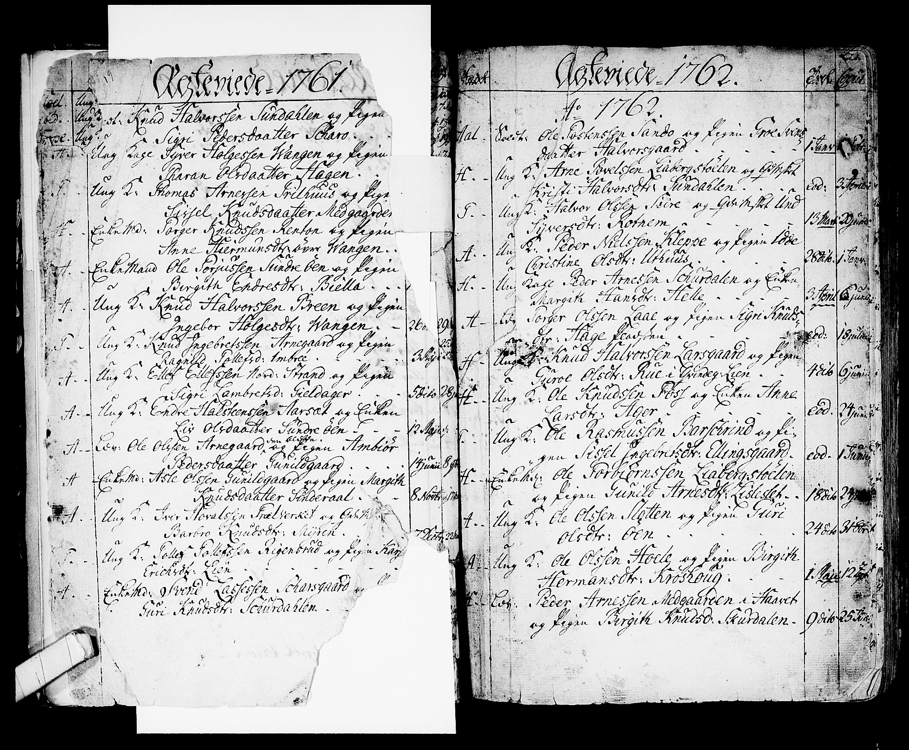Ål kirkebøker, AV/SAKO-A-249/F/Fa/L0001: Parish register (official) no. I 1, 1744-1769