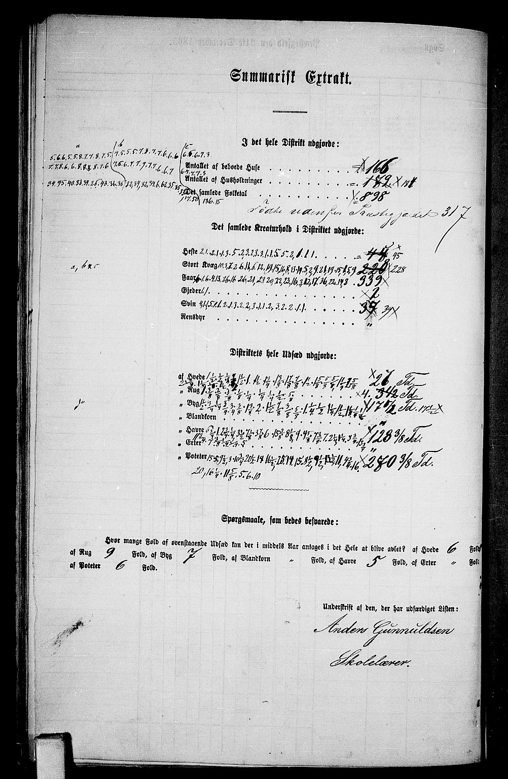 RA, 1865 census for Eidanger, 1865, p. 97