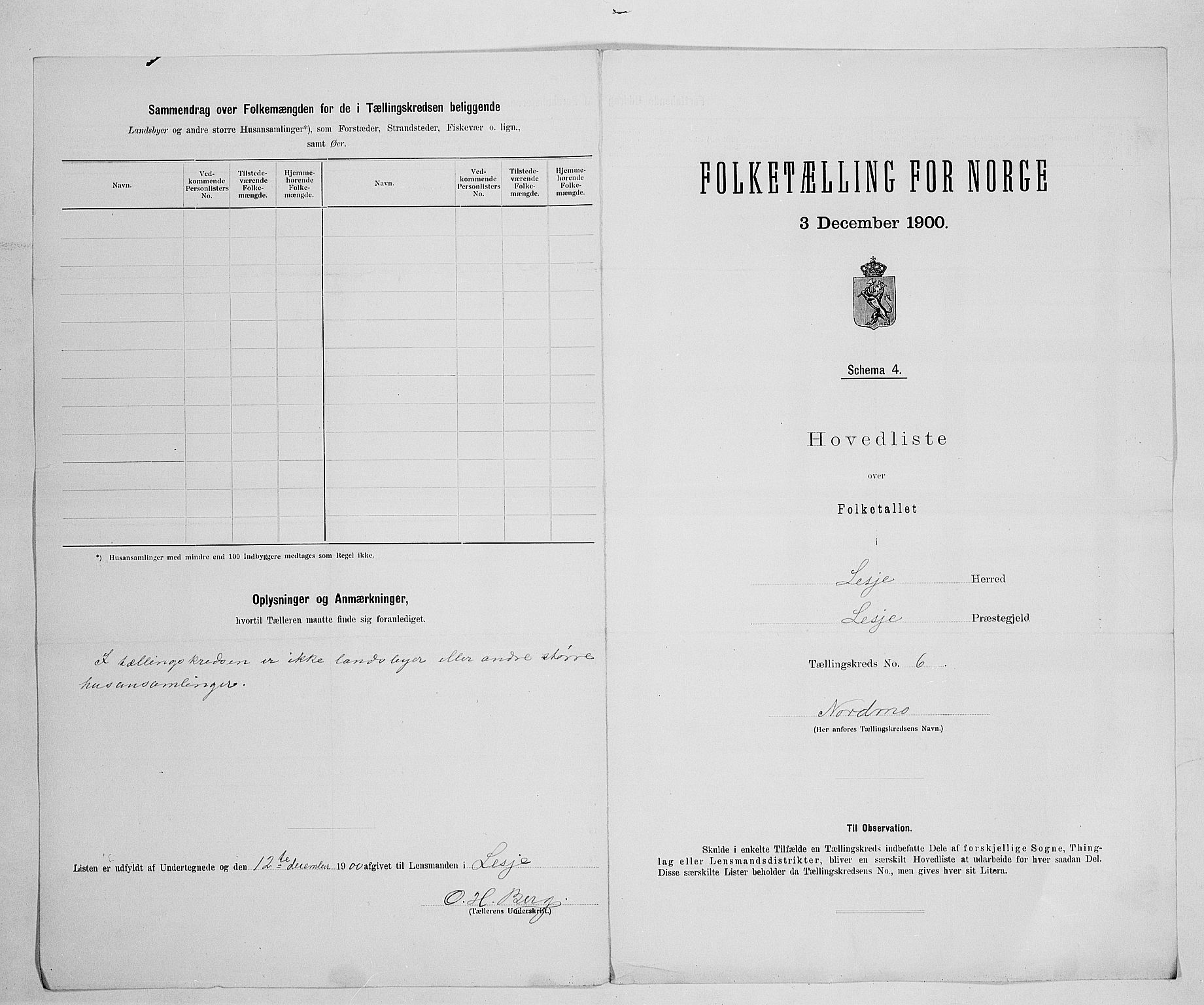 SAH, 1900 census for Lesja, 1900, p. 27