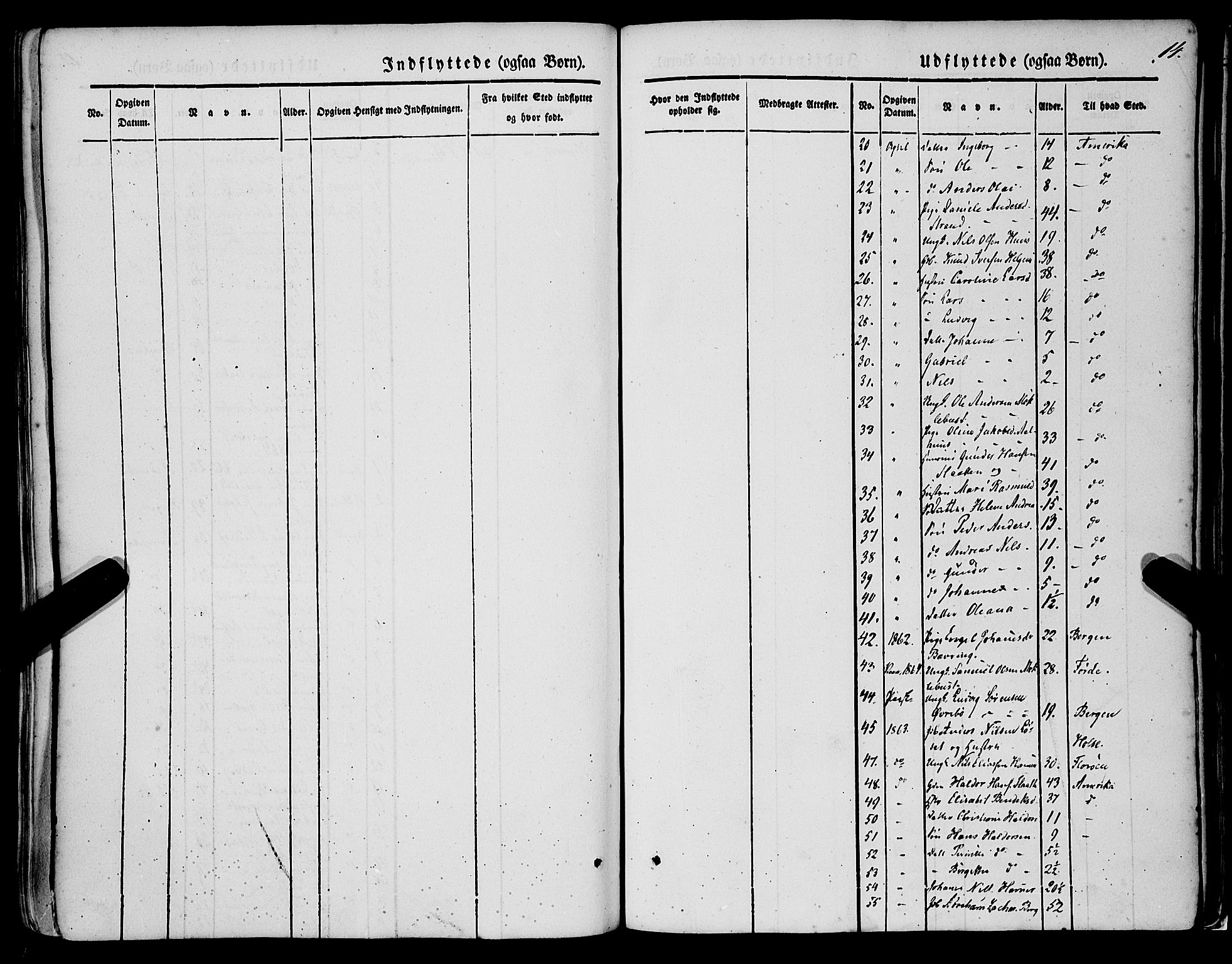 Jølster sokneprestembete, SAB/A-80701/H/Haa/Haaa/L0010: Parish register (official) no. A 10, 1847-1865, p. 14