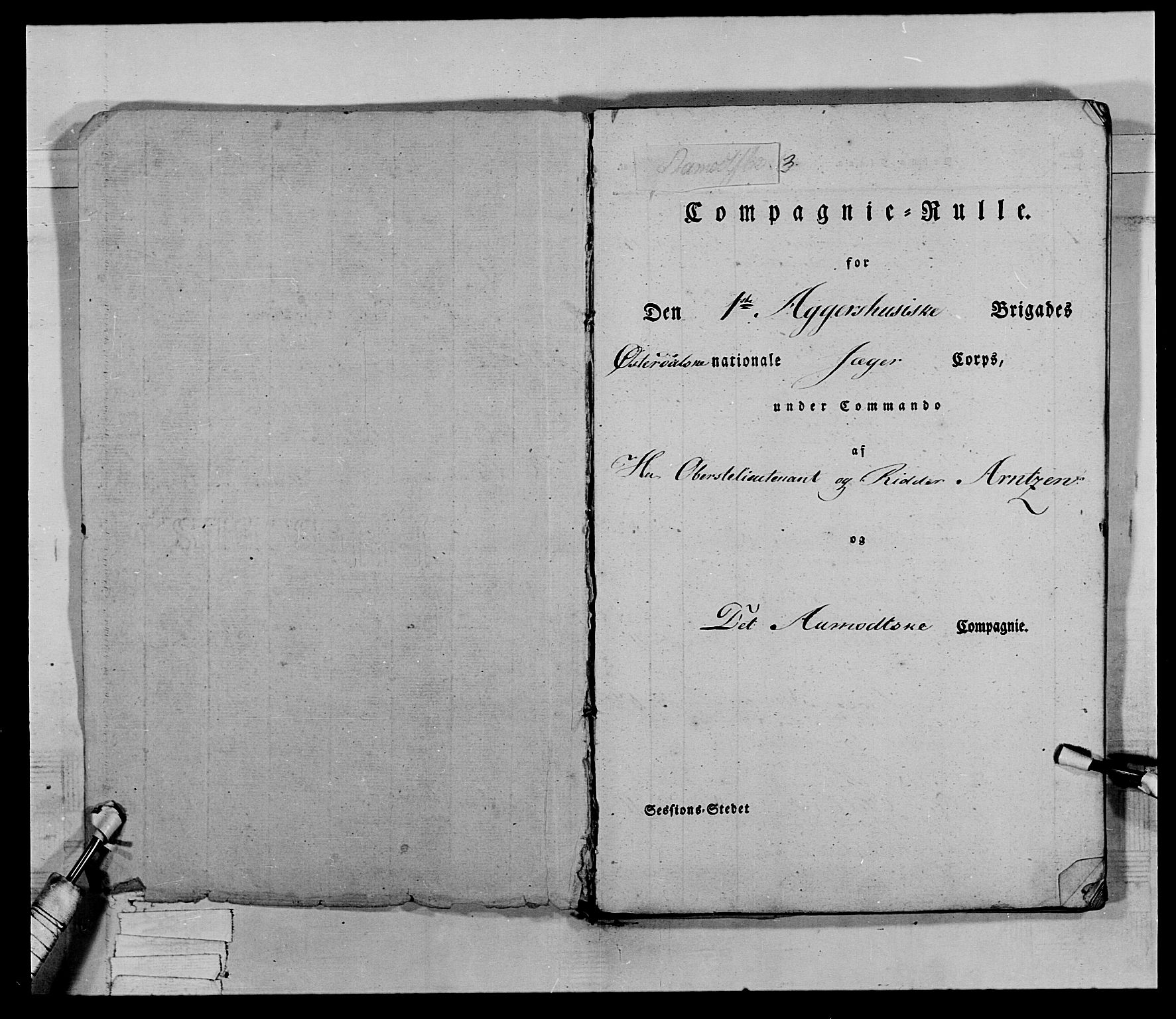 Generalitets- og kommissariatskollegiet, Det kongelige norske kommissariatskollegium, AV/RA-EA-5420/E/Eh/L0027: Skiløperkompaniene, 1812-1832, p. 508