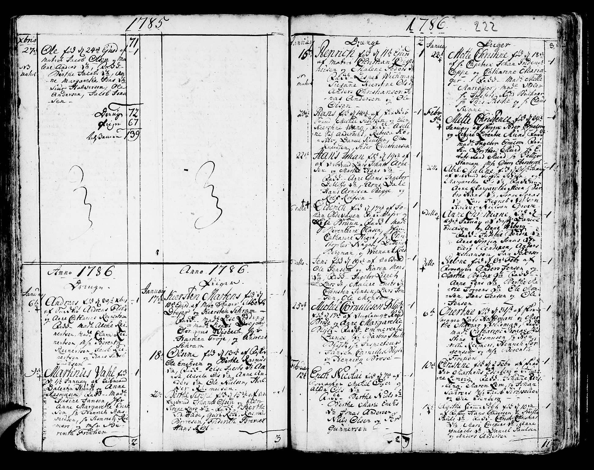 Korskirken sokneprestembete, SAB/A-76101/H/Haa/L0005: Parish register (official) no. A 5, 1751-1789, p. 222