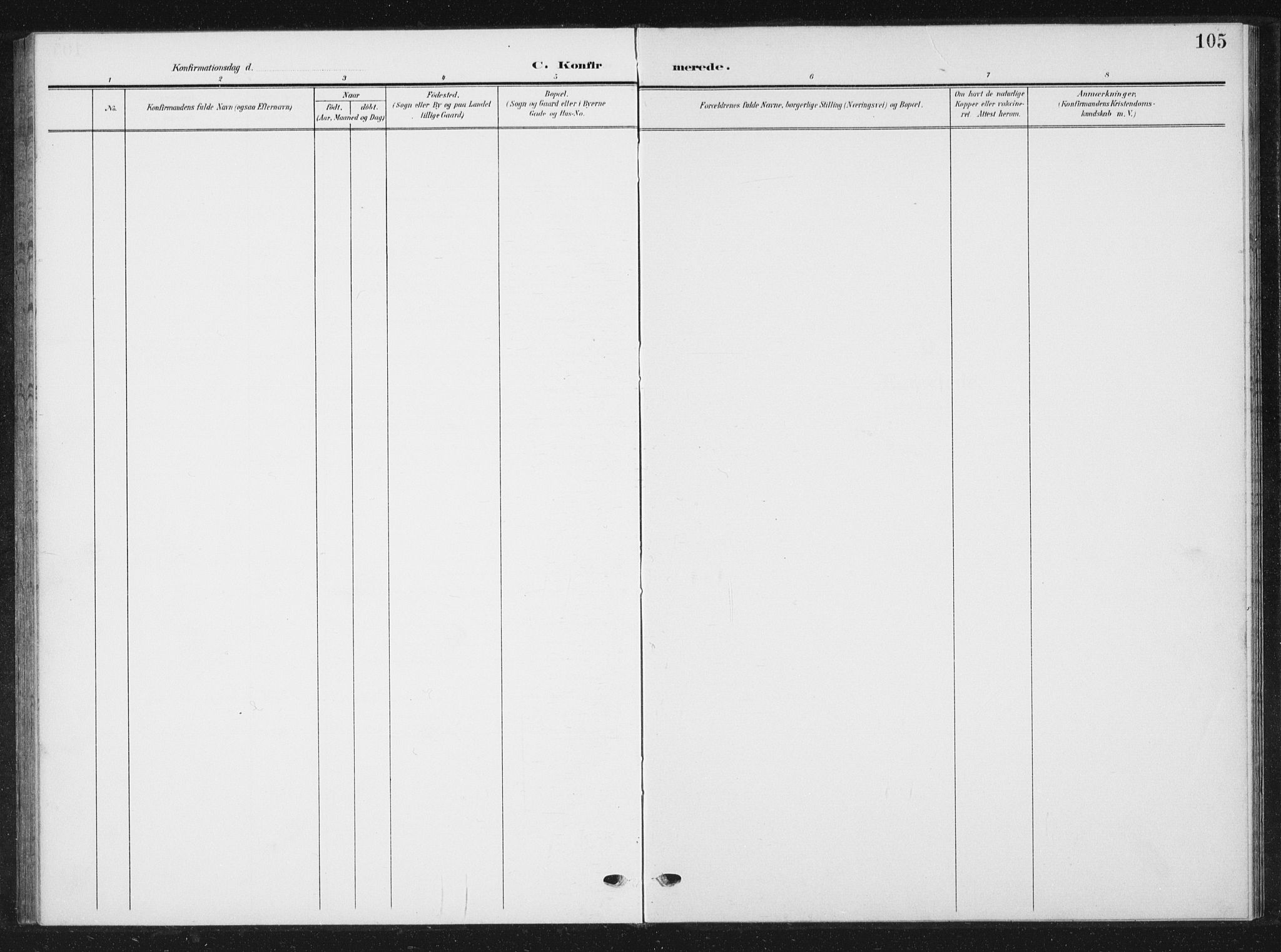 Ministerialprotokoller, klokkerbøker og fødselsregistre - Sør-Trøndelag, SAT/A-1456/616/L0424: Parish register (copy) no. 616C07, 1904-1940, p. 105