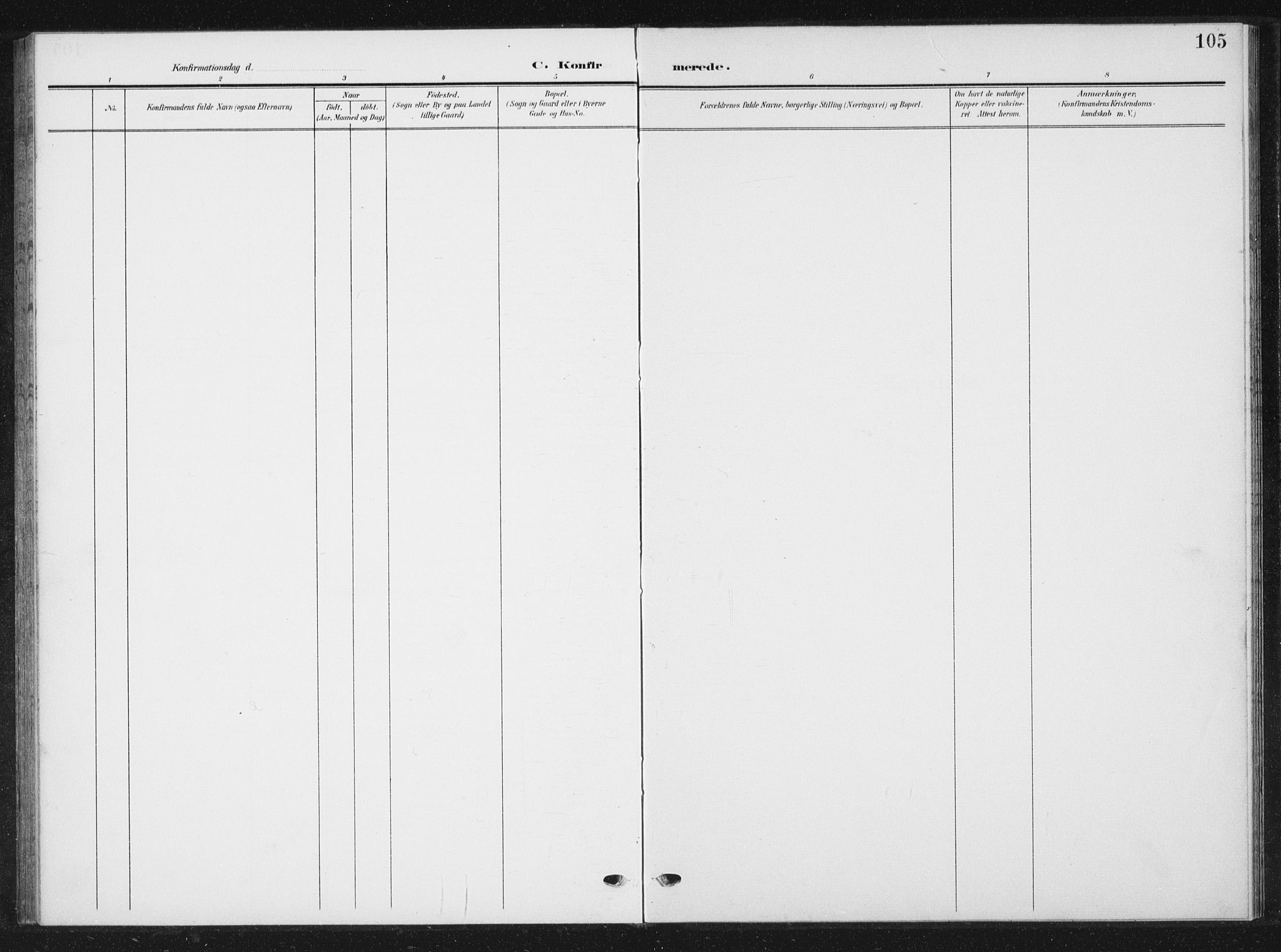 Ministerialprotokoller, klokkerbøker og fødselsregistre - Sør-Trøndelag, AV/SAT-A-1456/616/L0424: Parish register (copy) no. 616C07, 1904-1940, p. 105