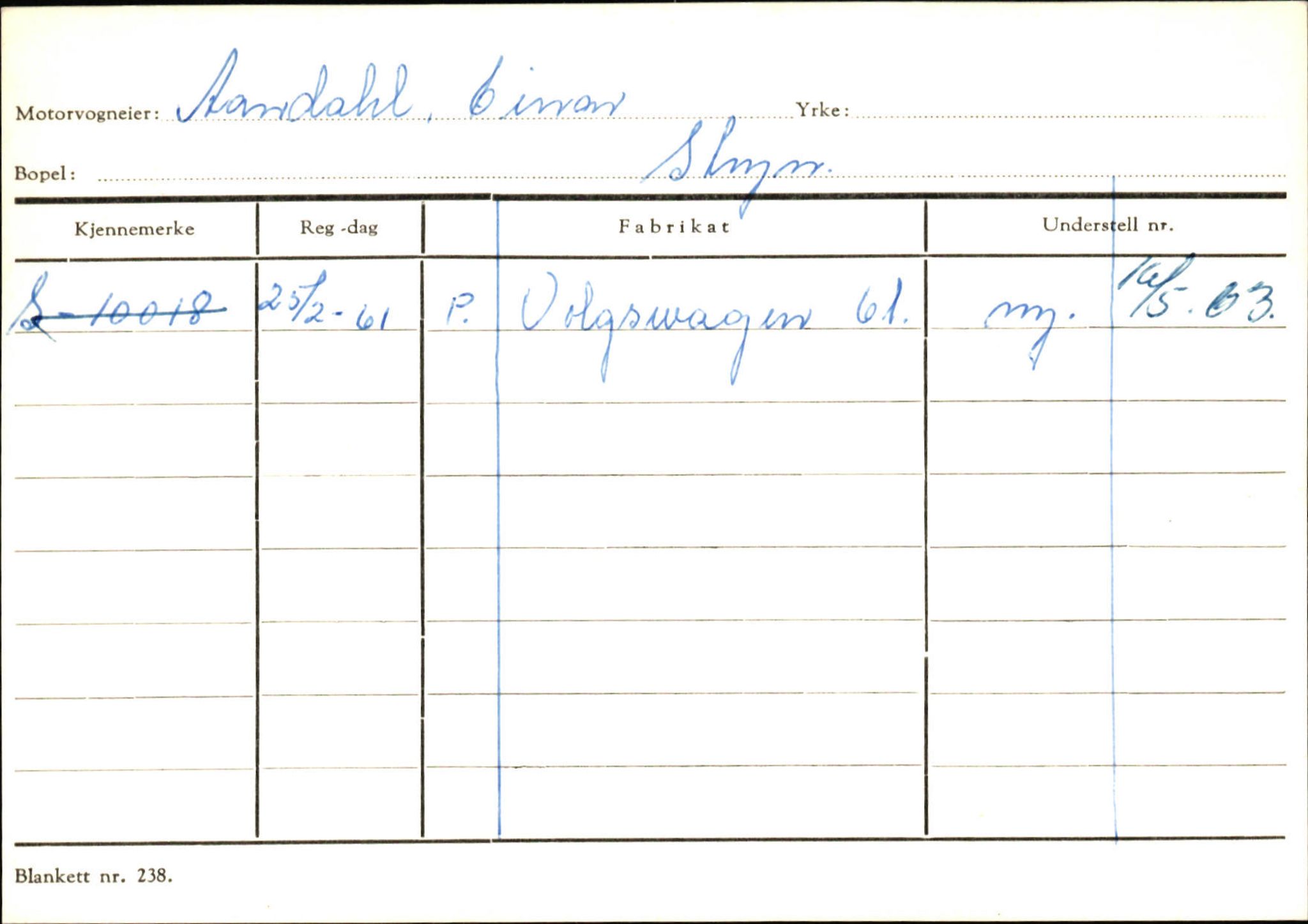 Statens vegvesen, Sogn og Fjordane vegkontor, SAB/A-5301/4/F/L0131: Eigarregister Høyanger P-Å. Stryn S-Å, 1945-1975, p. 2553