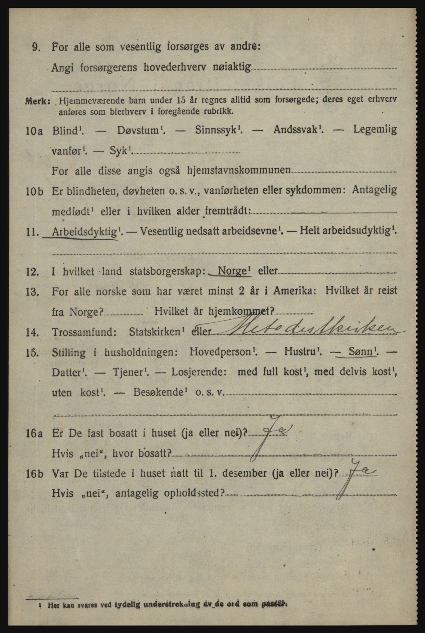 SAO, 1920 census for Skjeberg, 1920, p. 14630