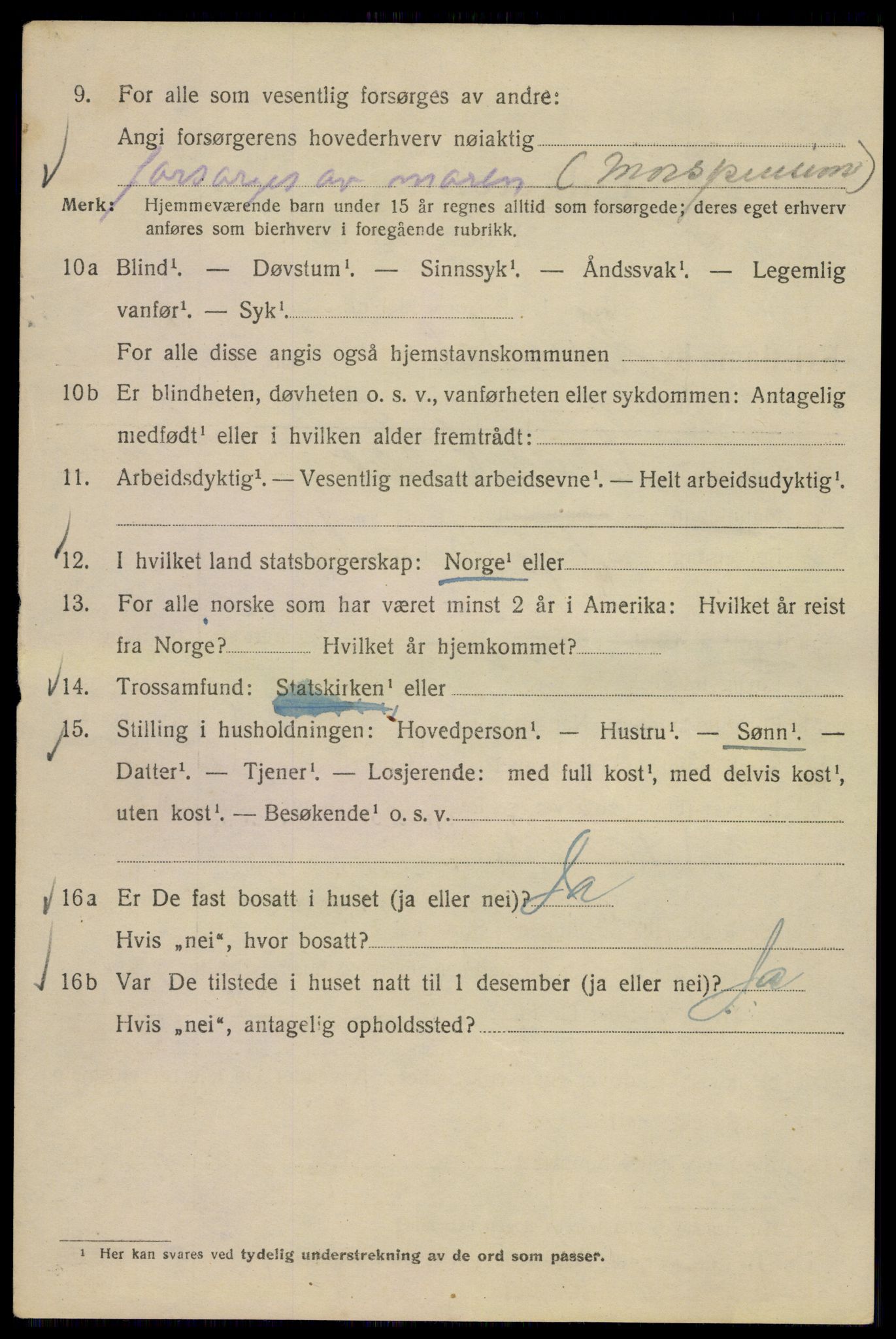 SAO, 1920 census for Kristiania, 1920, p. 301796