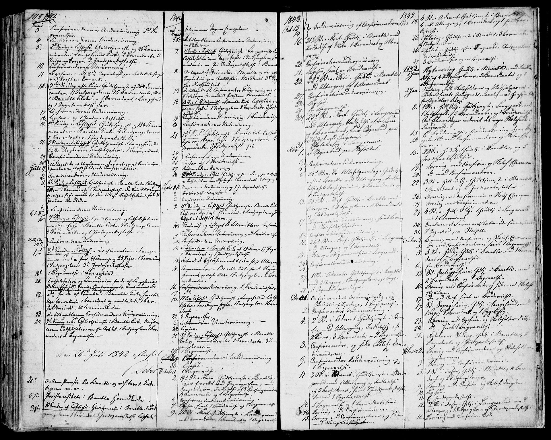 Bamble kirkebøker, SAKO/A-253/F/Fa/L0004: Parish register (official) no. I 4, 1834-1853, p. 1118-1119