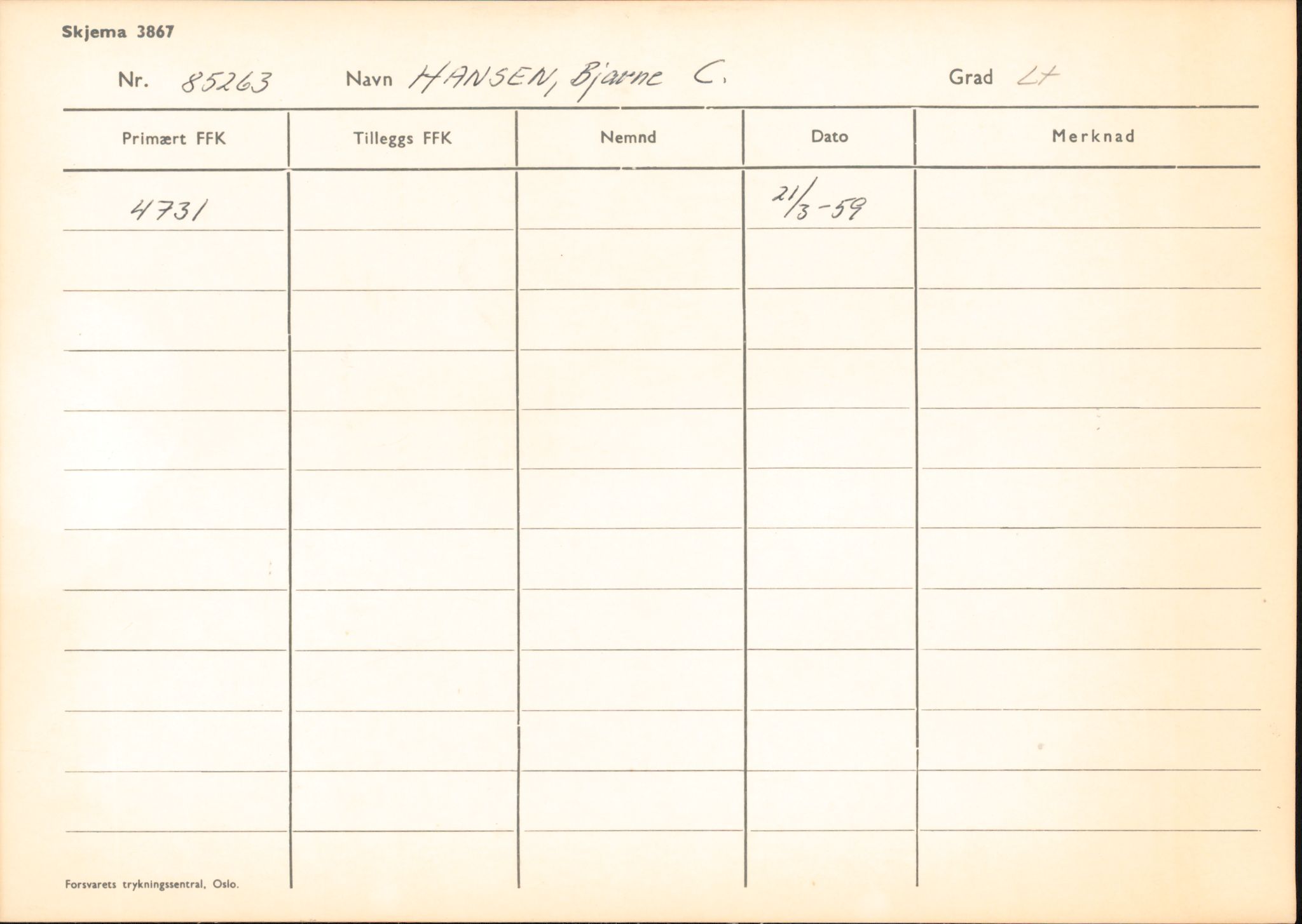 Forsvaret, Rygge hovedflystasjon, AV/RA-RAFA-2298/P/Pd/L0036: Hansen, Bjarne Carlo - Natterud, Trygve Hansen - f. 1915, 1915, p. 125