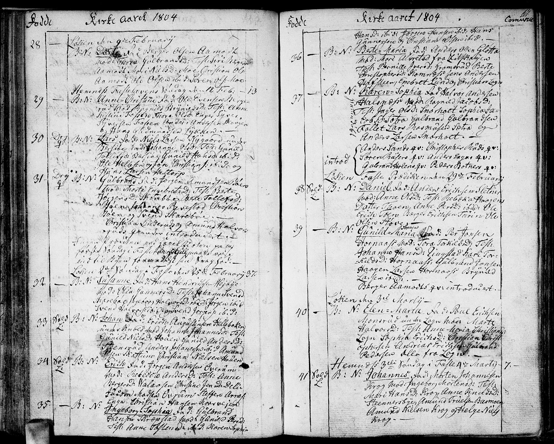 Høland prestekontor Kirkebøker, AV/SAO-A-10346a/F/Fa/L0006: Parish register (official) no. I 6, 1794-1814, p. 67