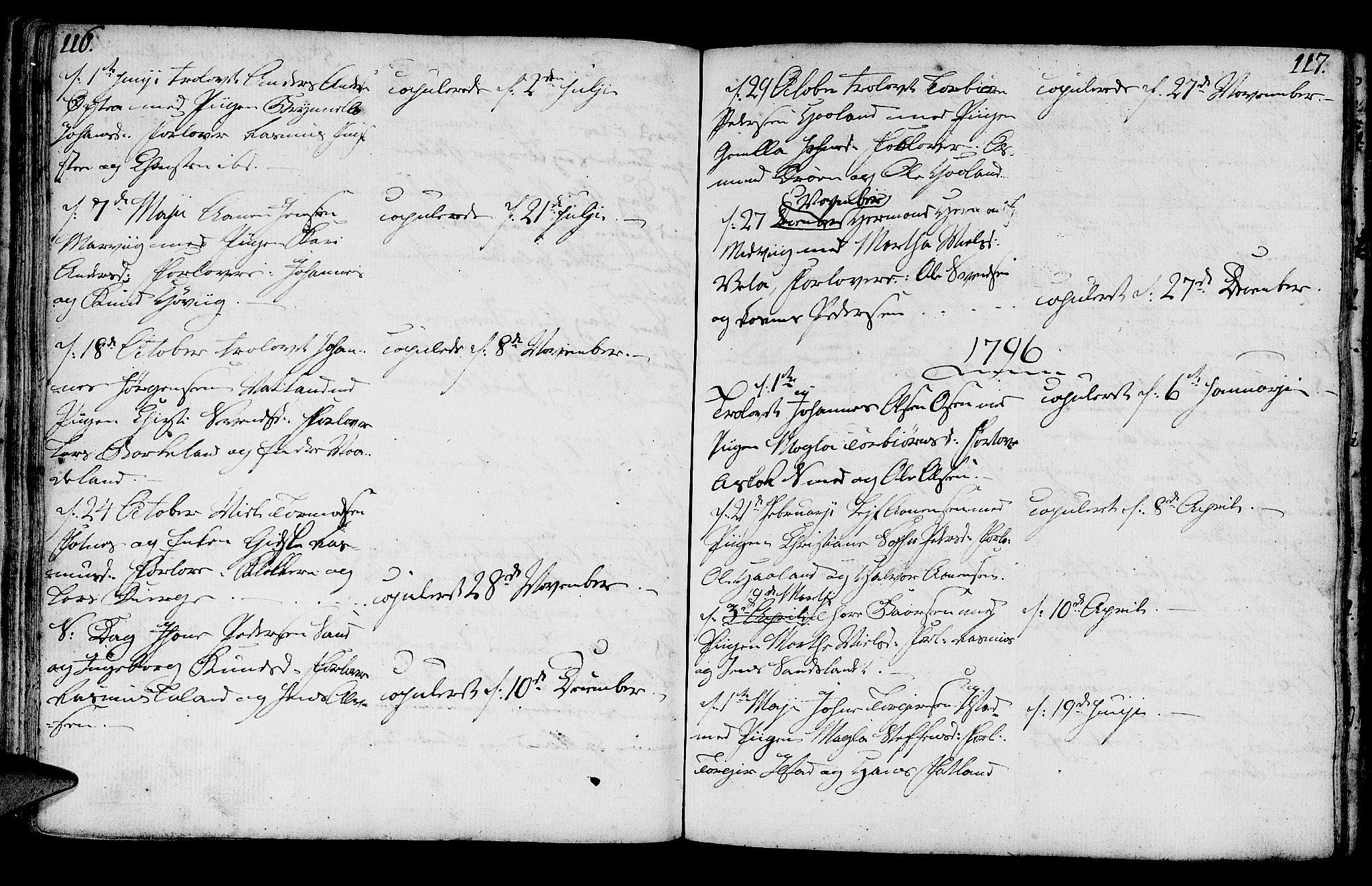 Jelsa sokneprestkontor, SAST/A-101842/01/IV: Parish register (official) no. A 3, 1768-1796, p. 116-117