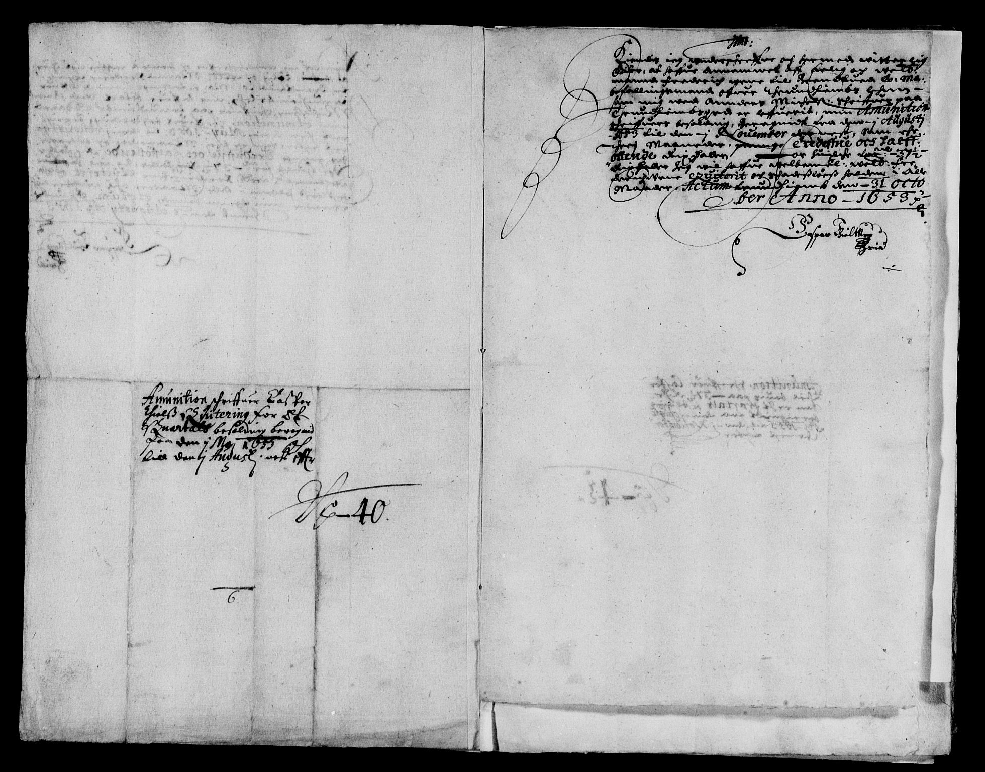 Rentekammeret inntil 1814, Reviderte regnskaper, Lensregnskaper, RA/EA-5023/R/Rb/Rbw/L0114: Trondheim len, 1653-1654