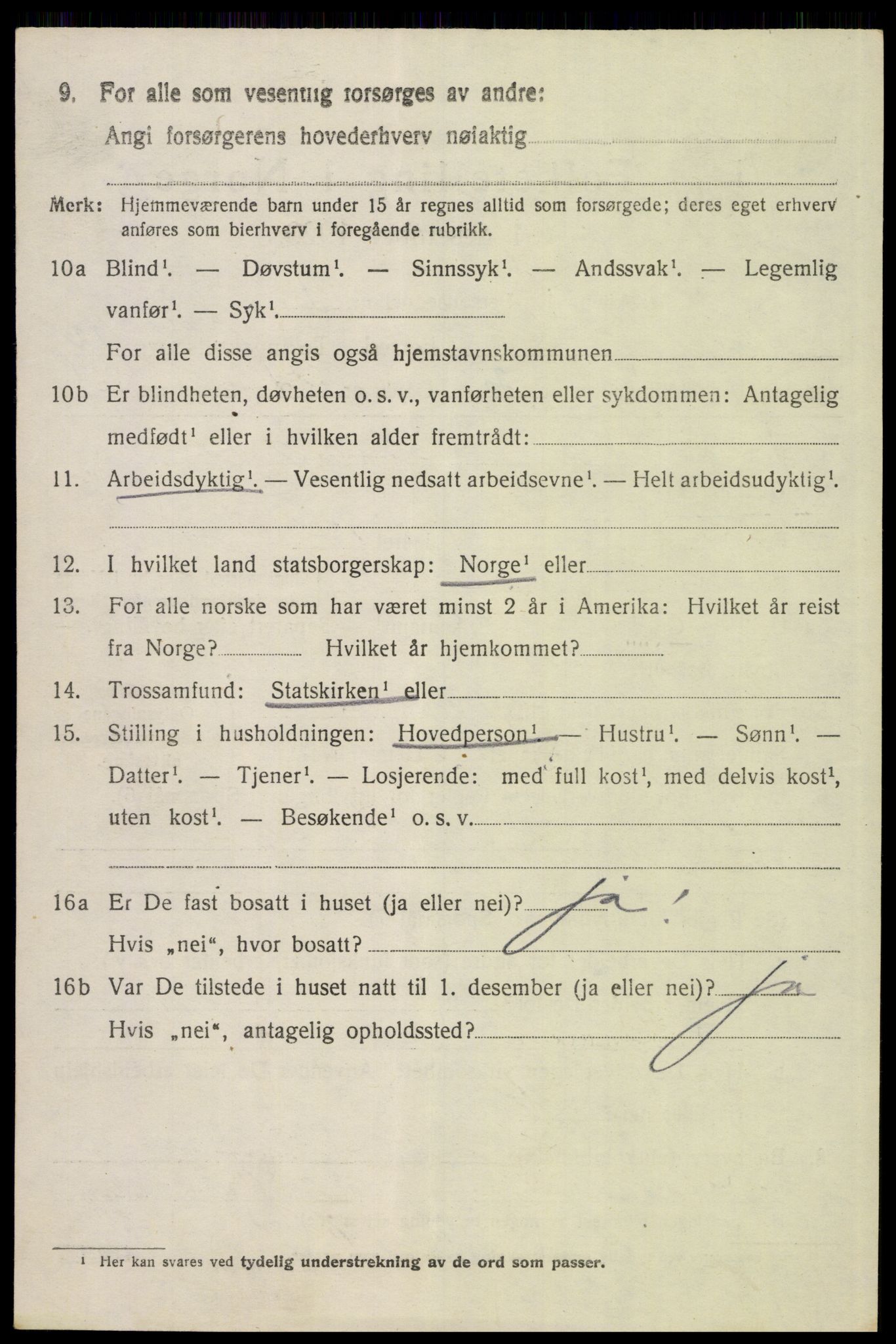 SAH, 1920 census for Elverum, 1920, p. 17259