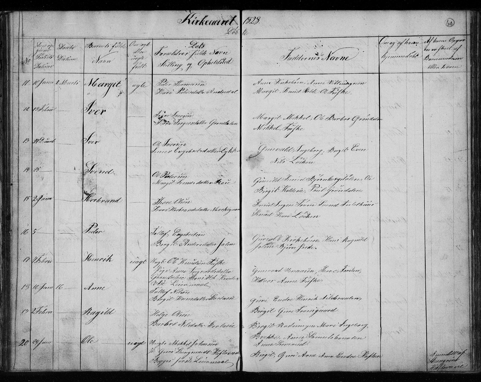 Gol kirkebøker, AV/SAKO-A-226/F/Fa/L0001: Parish register (official) no. I 1, 1821-1837, p. 60