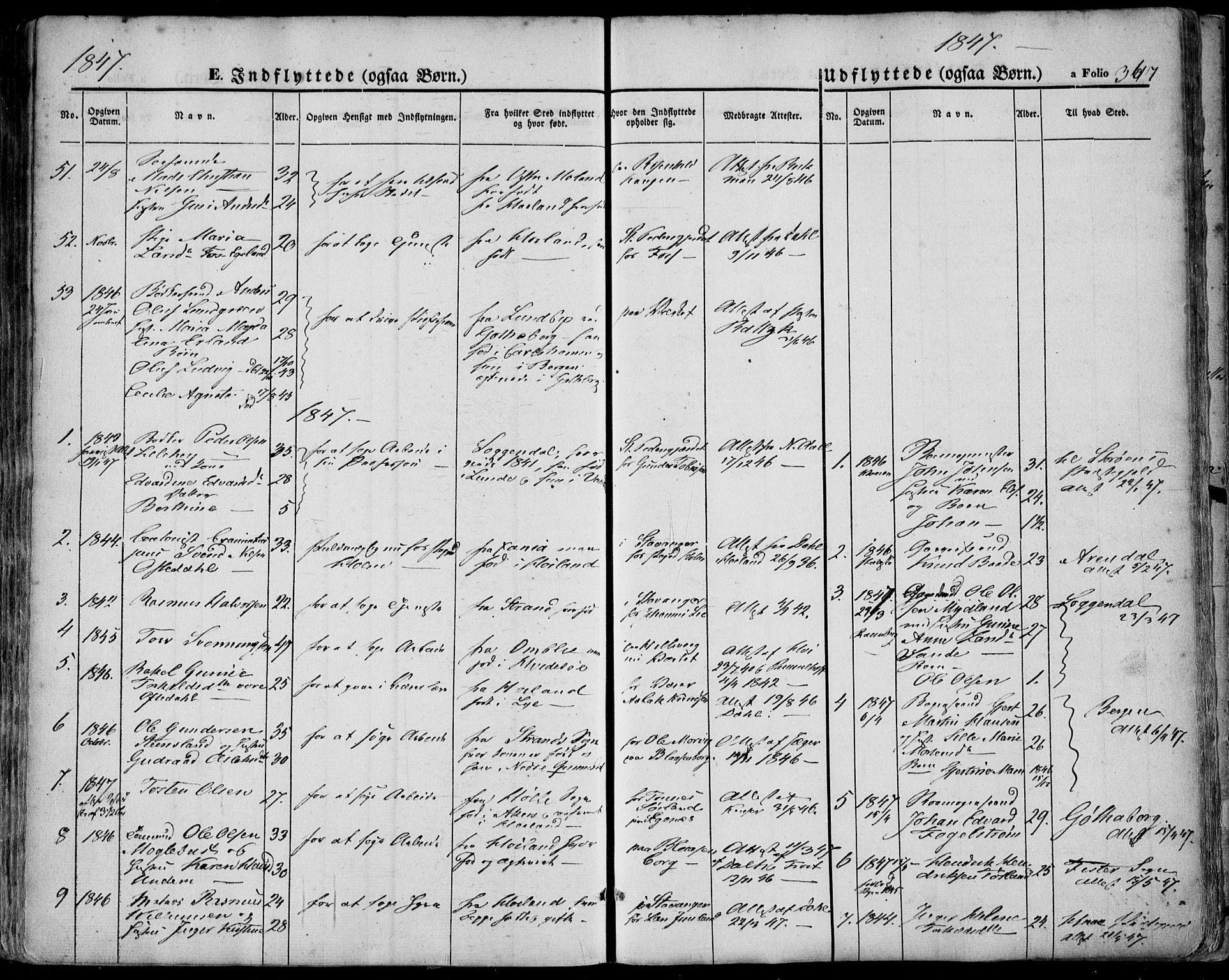 Domkirken sokneprestkontor, SAST/A-101812/001/30/30BA/L0016: Parish register (official) no. A 15, 1844-1854, p. 367