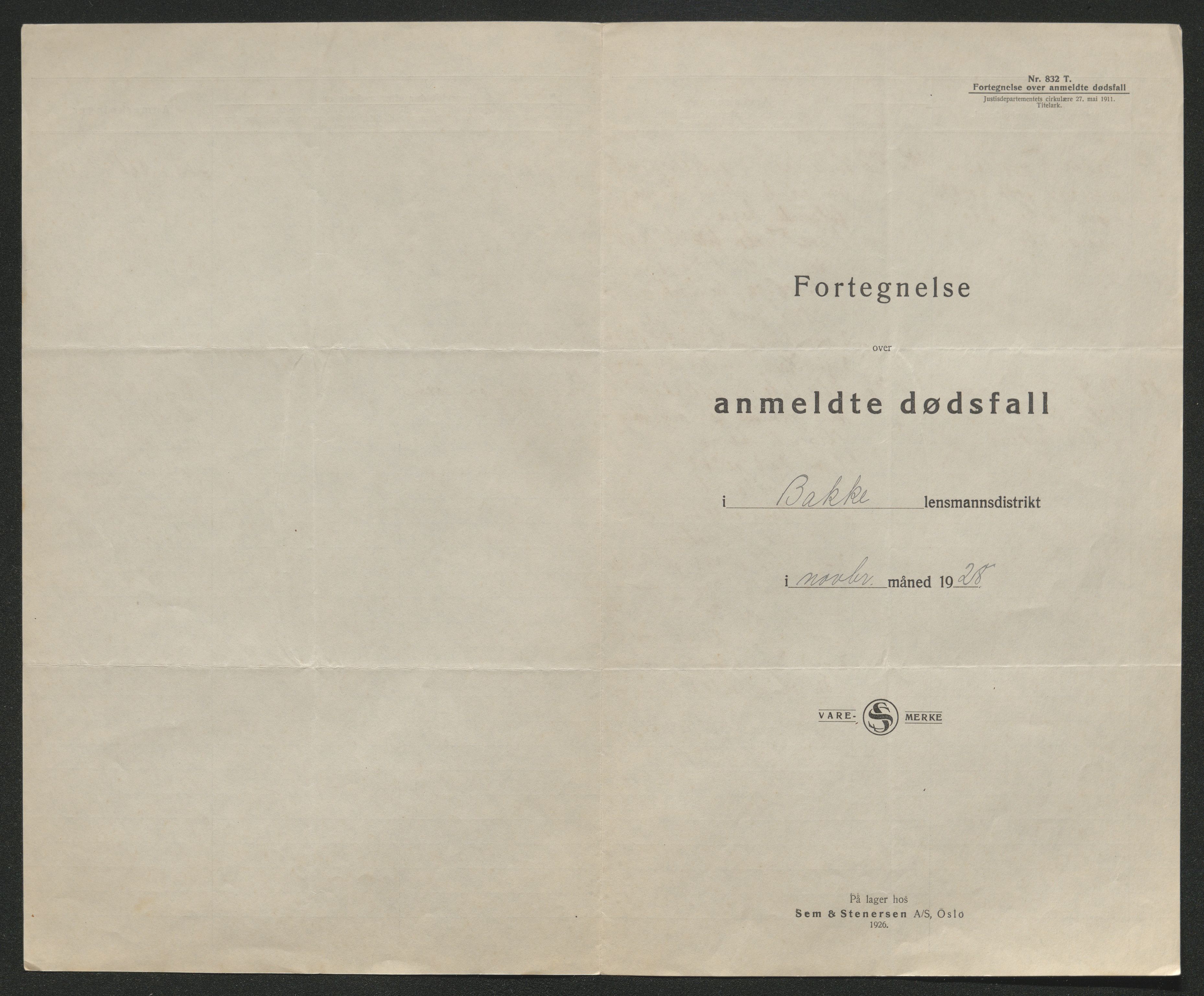 Eiker, Modum og Sigdal sorenskriveri, AV/SAKO-A-123/H/Ha/Hab/L0045: Dødsfallsmeldinger, 1928-1929, p. 488