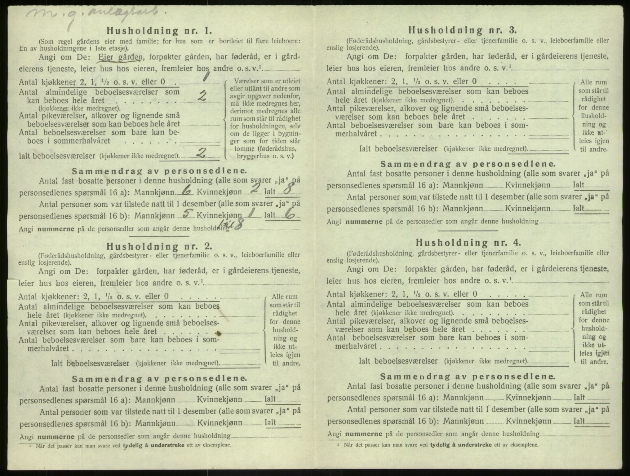 SAB, 1920 census for Luster, 1920, p. 122