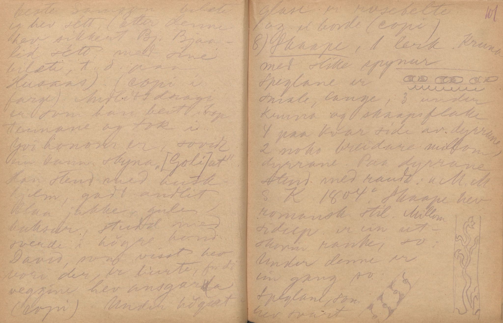 Rikard Berge, TEMU/TGM-A-1003/F/L0004/0027: 101-159 / 130 Hjartdal, Heitdal m.fl.st., 1910, p. 100-101