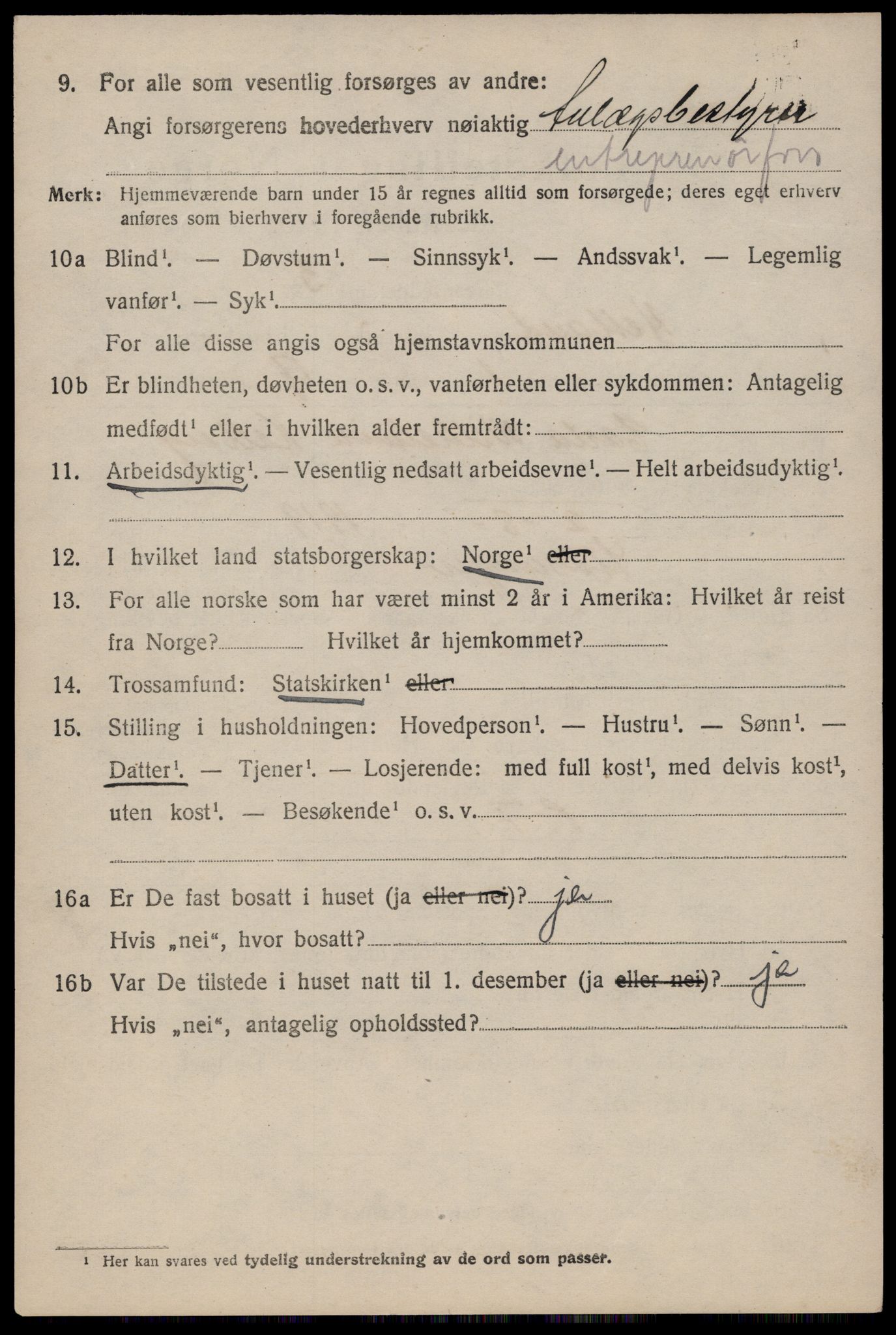 SAST, 1920 census for Hetland, 1920, p. 18904