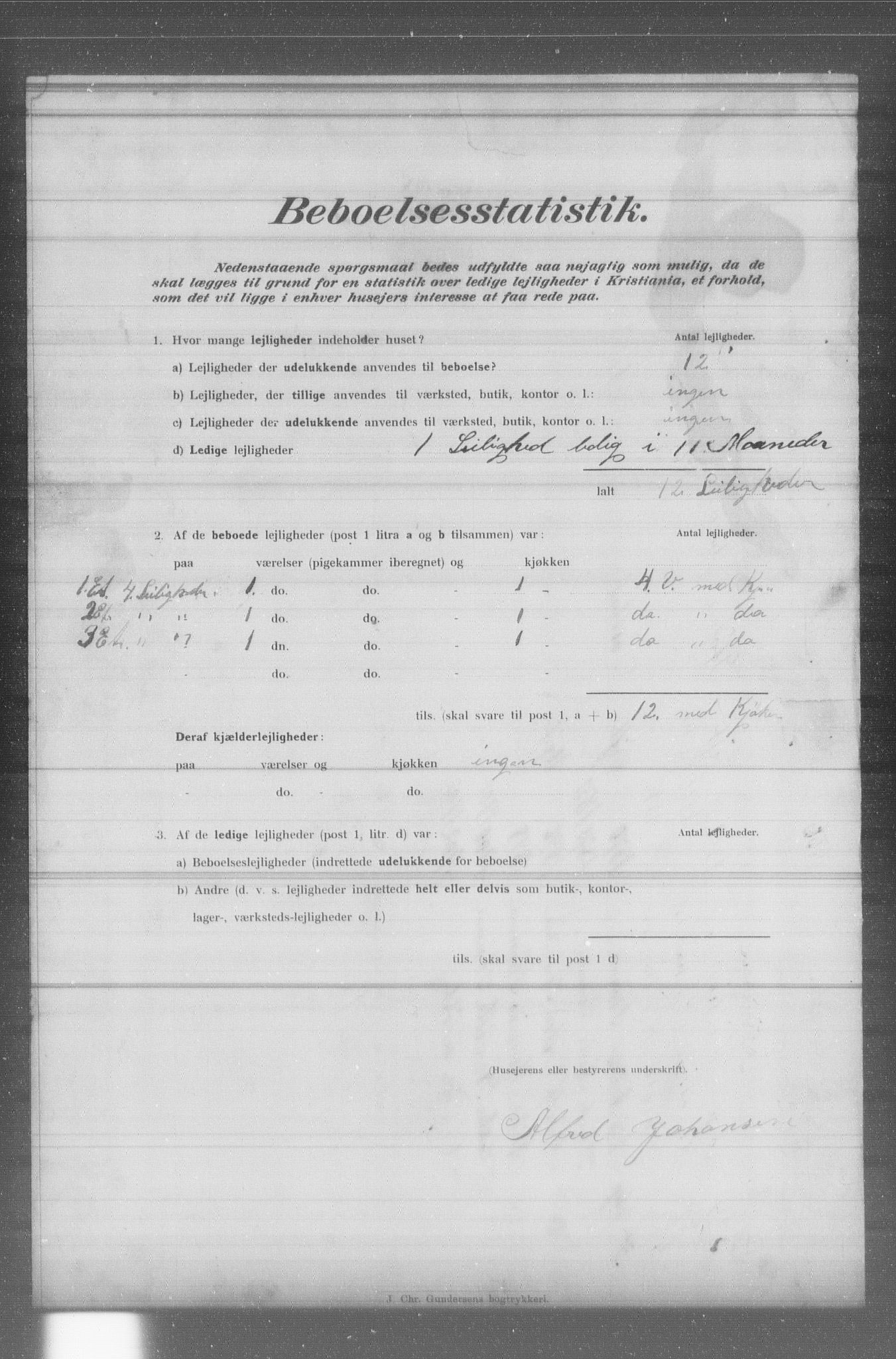 OBA, Municipal Census 1902 for Kristiania, 1902, p. 4695