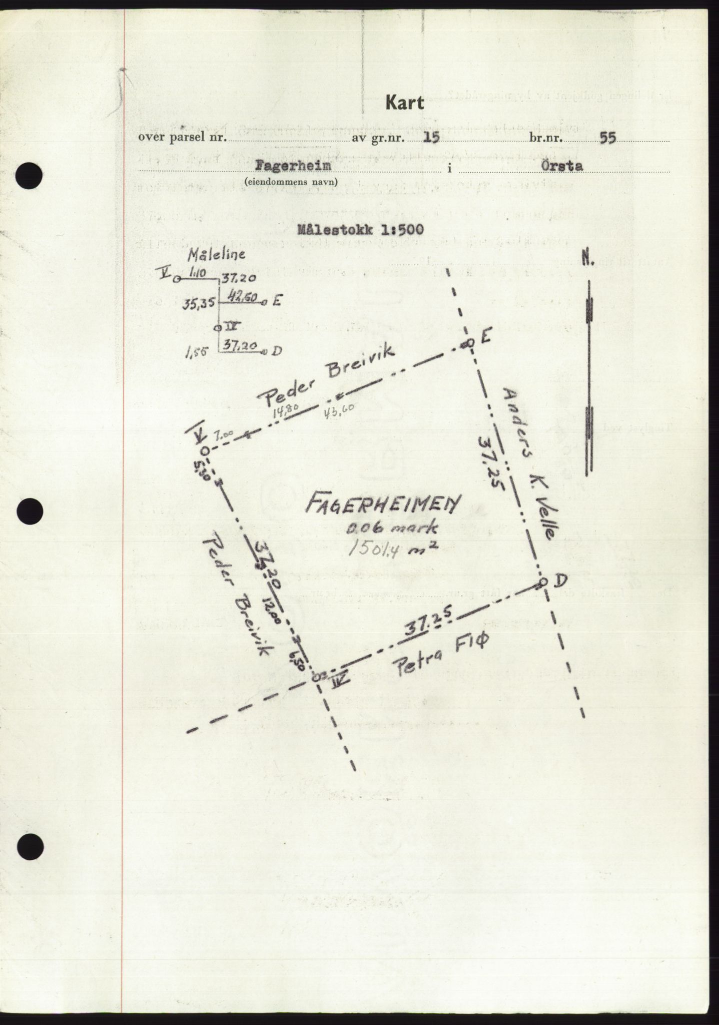 Søre Sunnmøre sorenskriveri, AV/SAT-A-4122/1/2/2C/L0092: Mortgage book no. 18A, 1952-1952, Diary no: : 1473/1952