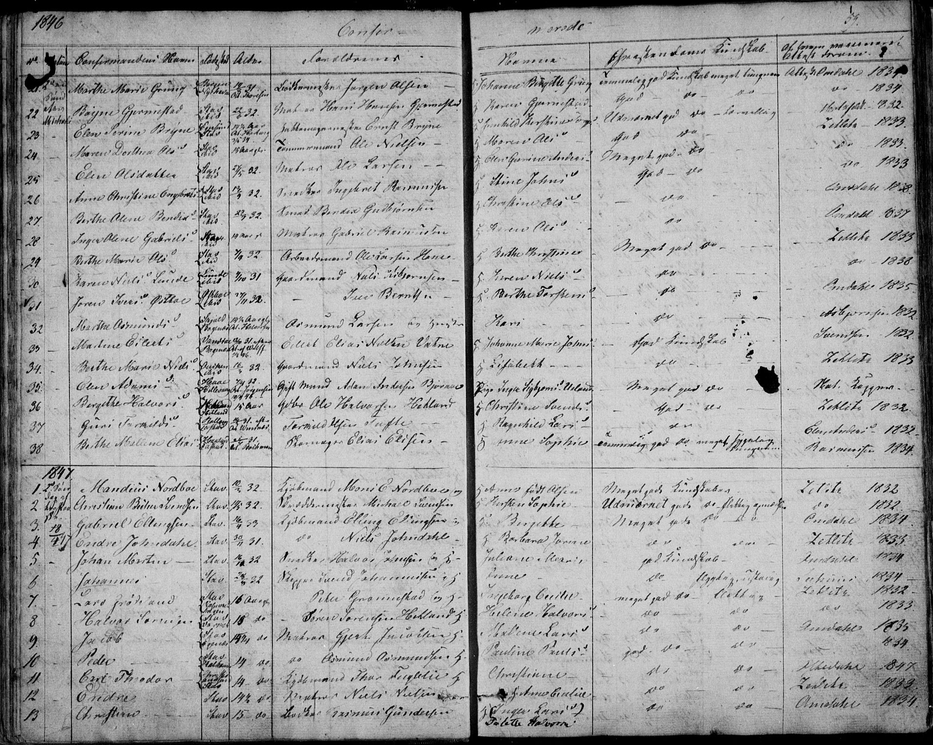 Domkirken sokneprestkontor, AV/SAST-A-101812/001/30/30BA/L0013: Parish register (official) no. A 12, 1823-1861, p. 59