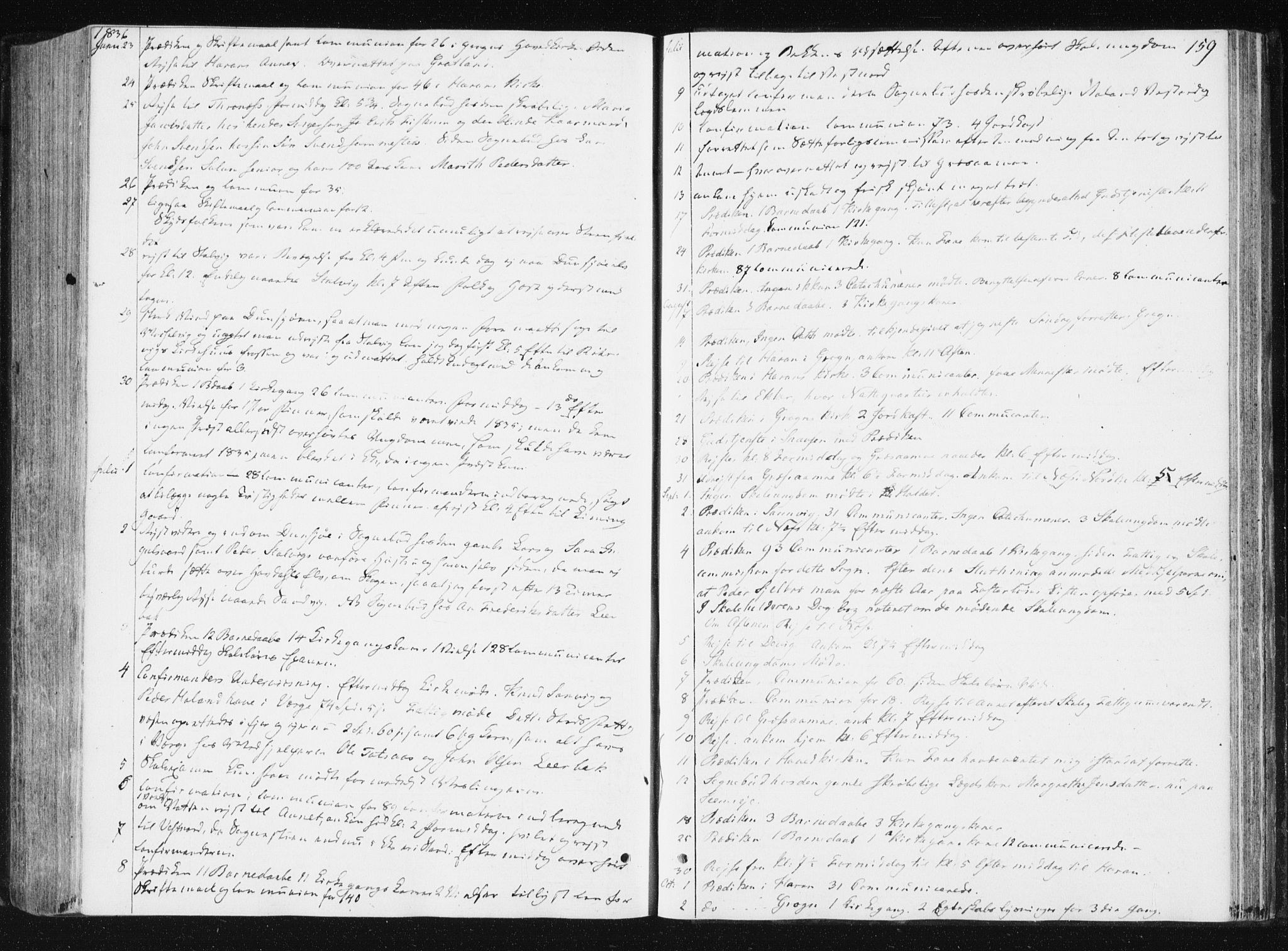 Ministerialprotokoller, klokkerbøker og fødselsregistre - Nord-Trøndelag, SAT/A-1458/749/L0470: Parish register (official) no. 749A04, 1834-1853, p. 159