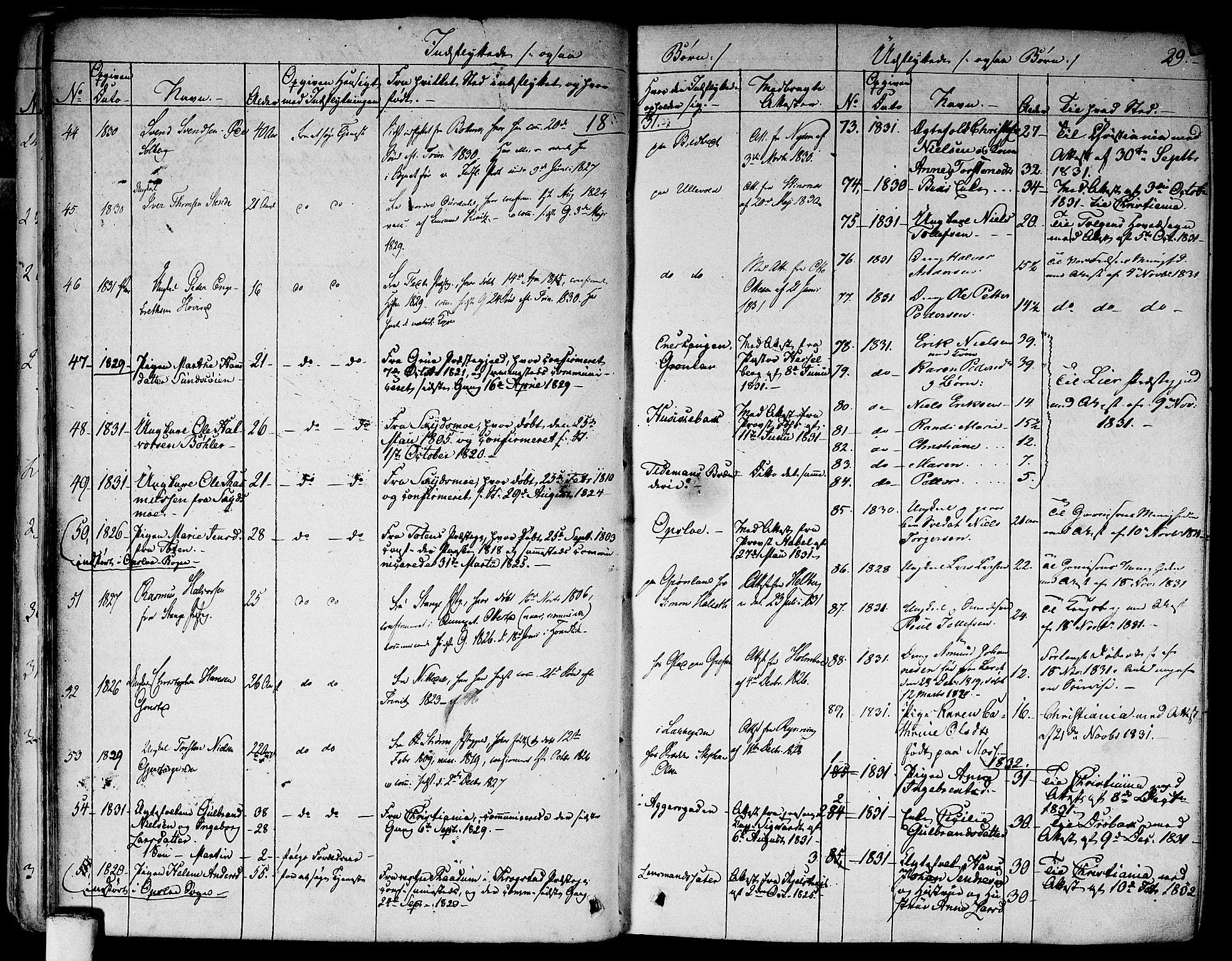 Aker prestekontor kirkebøker, AV/SAO-A-10861/F/L0018: Parish register (official) no. 17, 1829-1852, p. 29