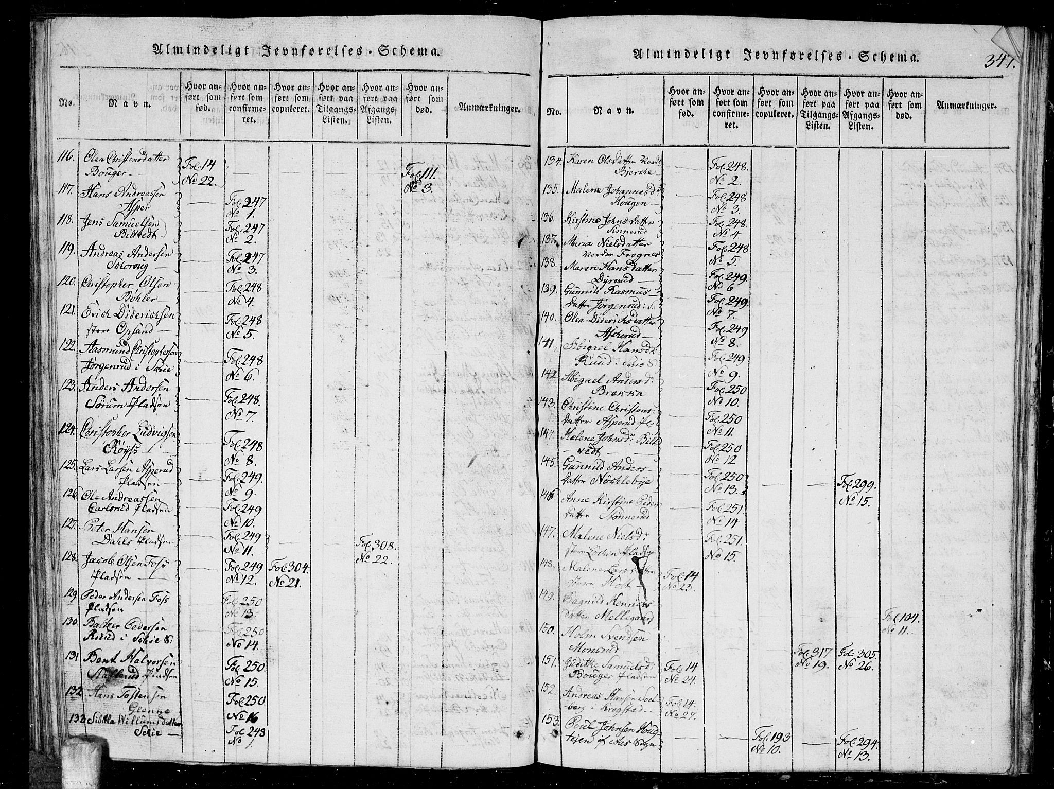 Kråkstad prestekontor Kirkebøker, AV/SAO-A-10125a/G/Ga/L0001: Parish register (copy) no. I 1, 1813-1824, p. 347