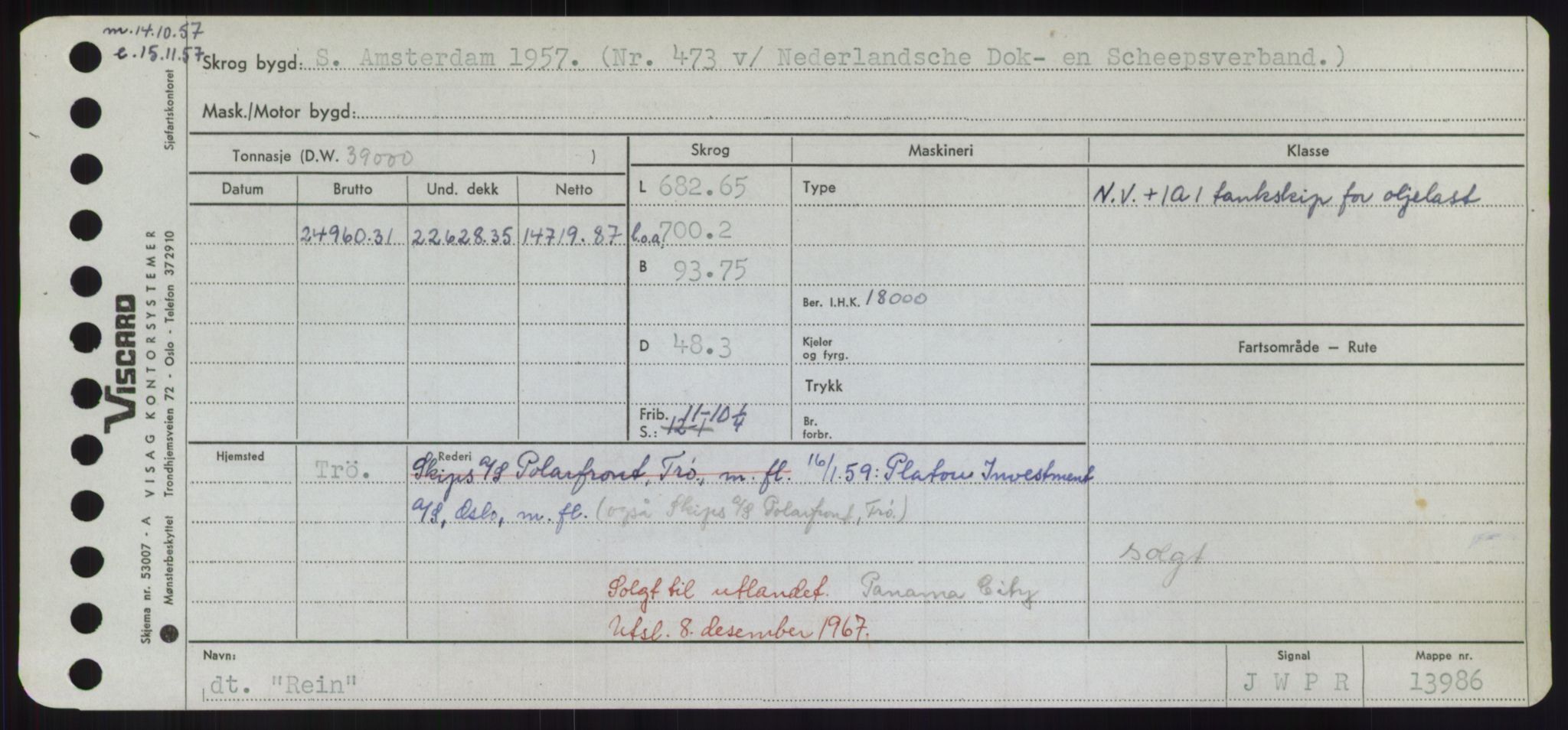 Sjøfartsdirektoratet med forløpere, Skipsmålingen, RA/S-1627/H/Hd/L0030: Fartøy, Q-Riv, p. 359