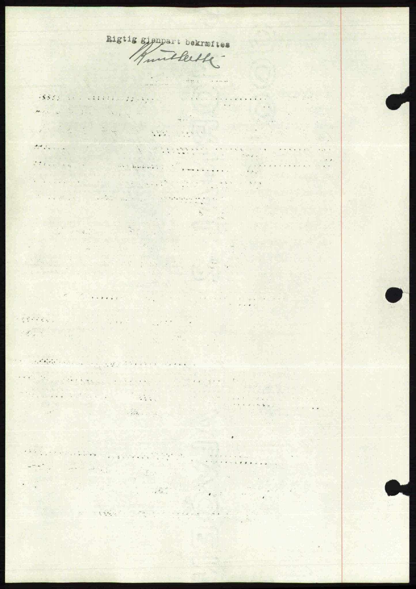 Toten tingrett, SAH/TING-006/H/Hb/Hbc/L0004: Mortgage book no. Hbc-04, 1938-1938, Diary no: : 611/1938
