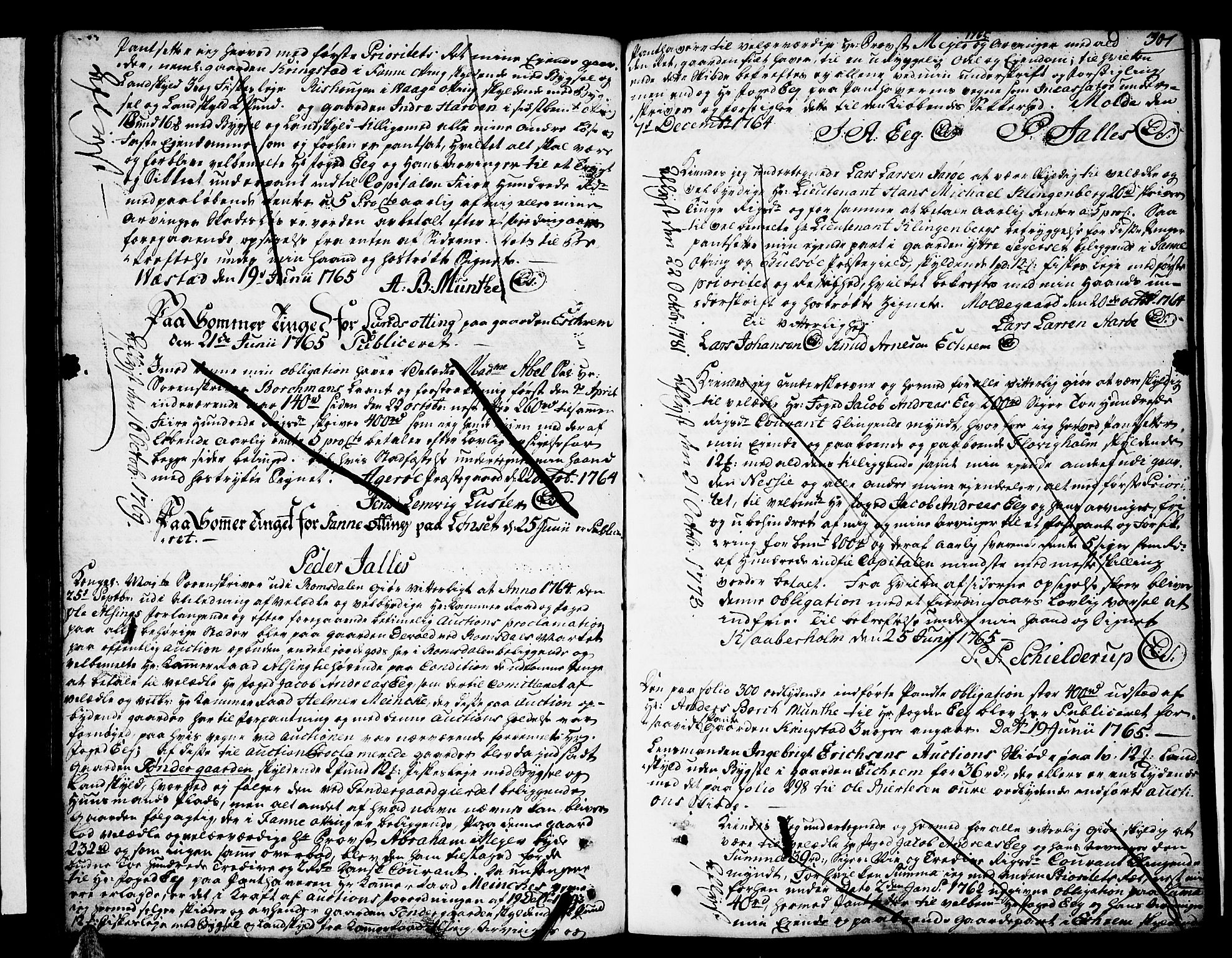 Romsdal sorenskriveri, SAT/A-4149/1/2/2C/L0003: Mortgage book no. 3, 1747-1767, p. 301