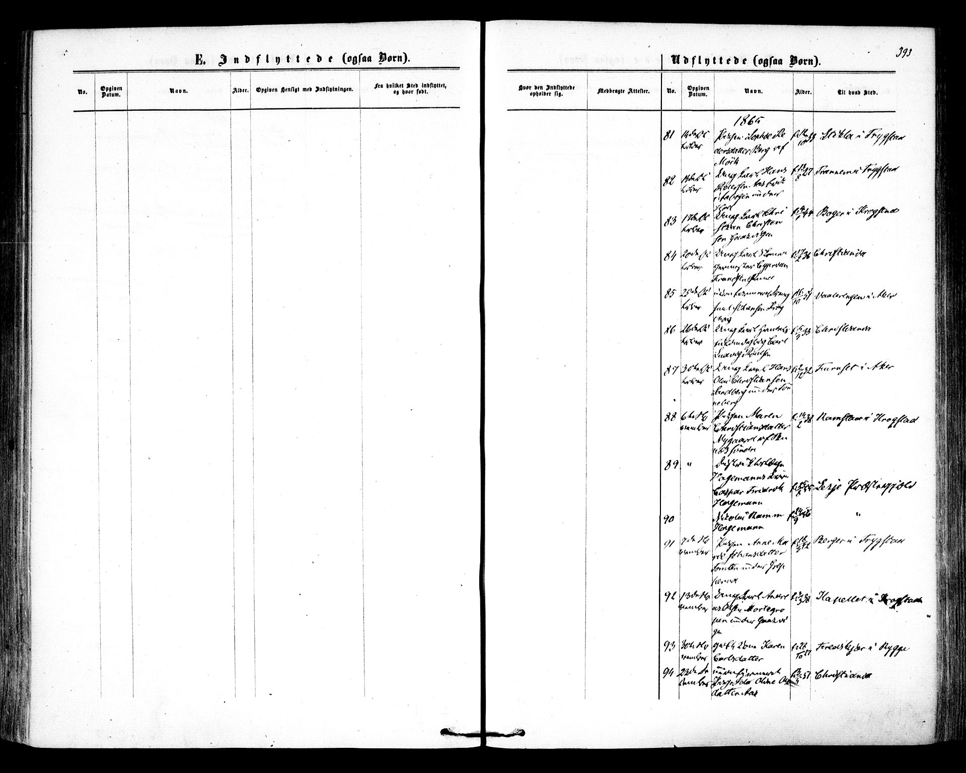Høland prestekontor Kirkebøker, SAO/A-10346a/F/Fa/L0011: Parish register (official) no. I 11, 1862-1869, p. 393